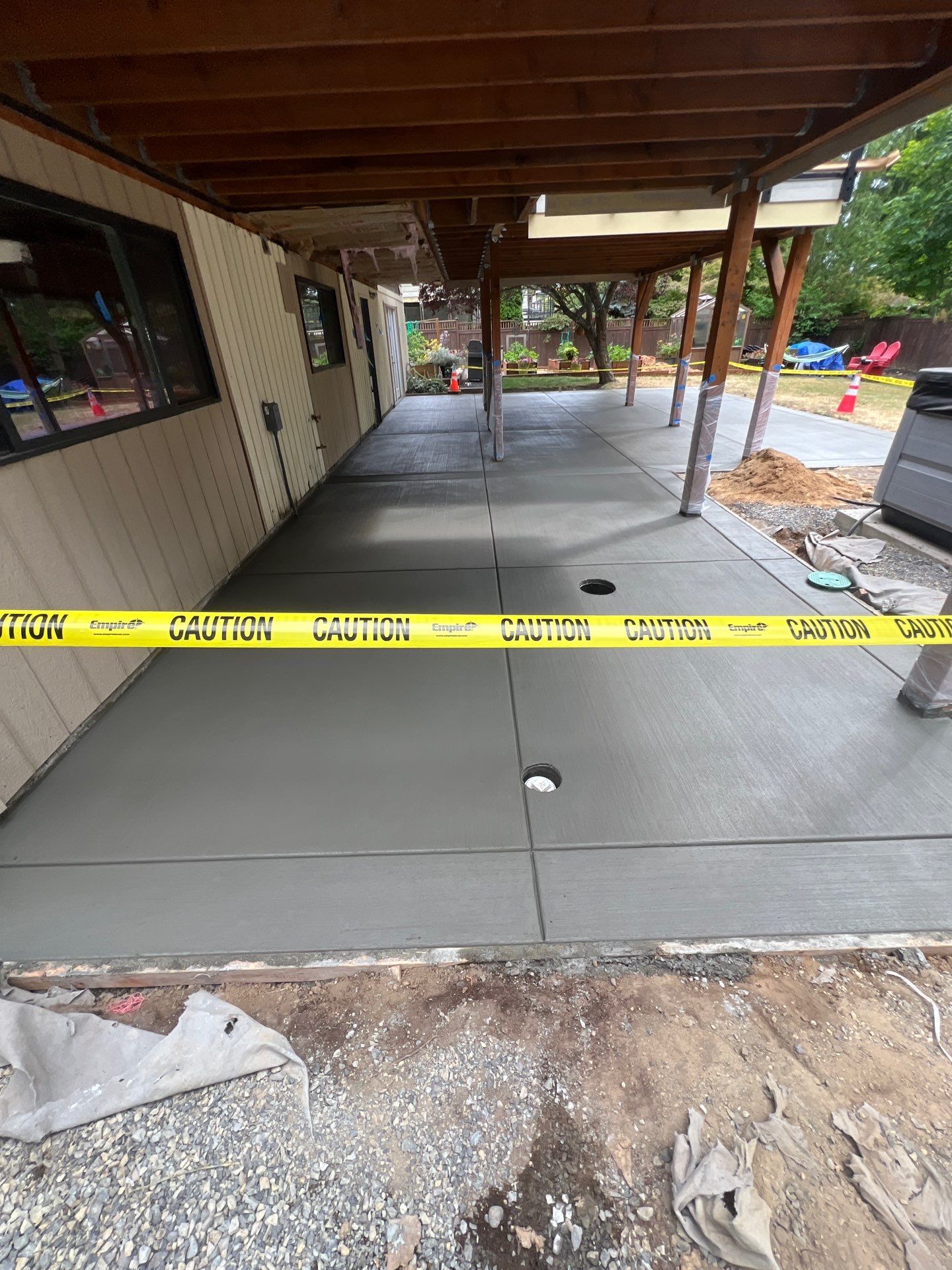 Concrete Back Patio Renovation | Edmonds  by Jireh Asphalt & Concrete Inc 