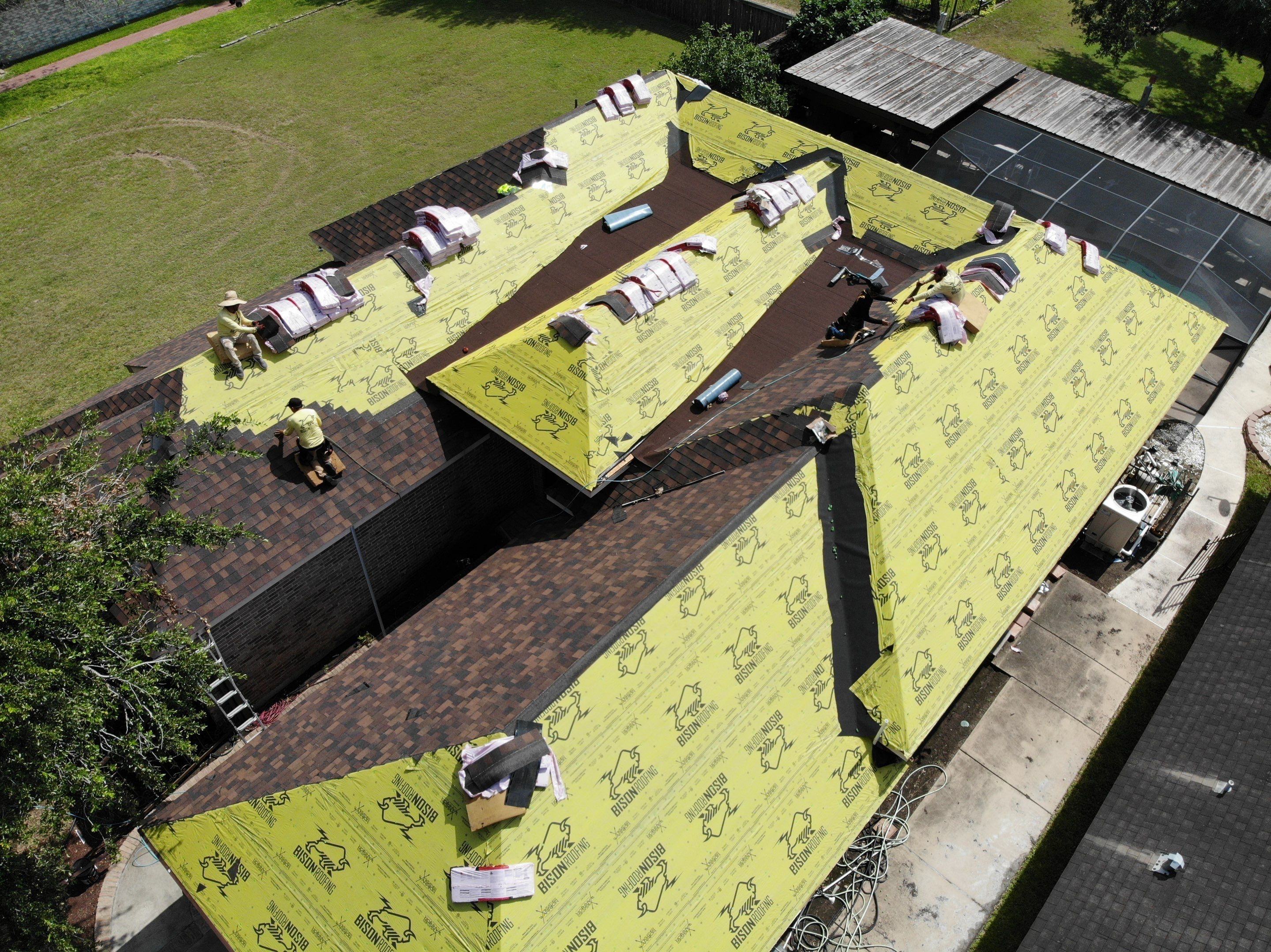 Weslaco Roof Project  by Bison Roofing  