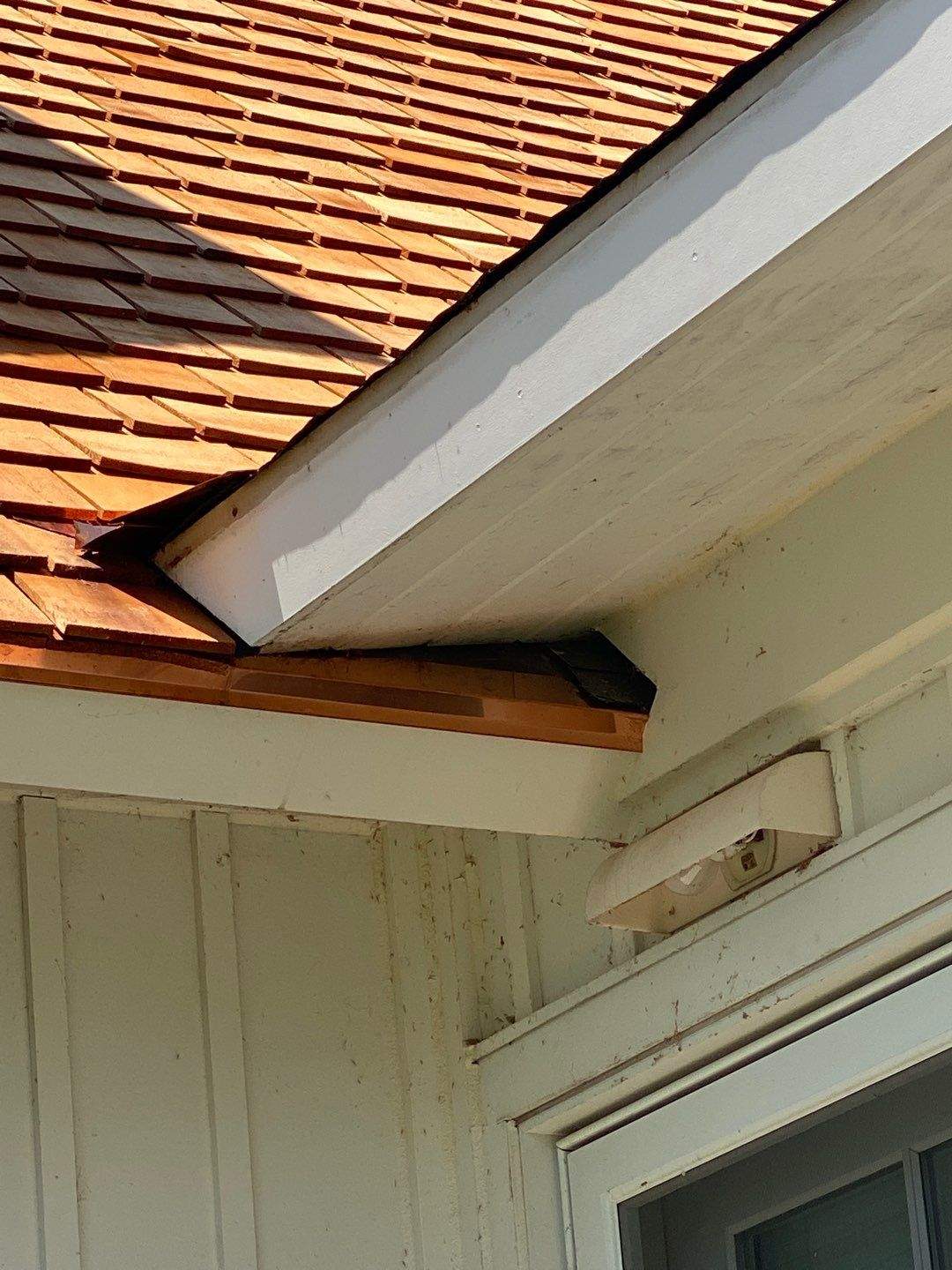 Cedar Shake Roof Replacement with Half Round Gutter Installation by Custom Installations