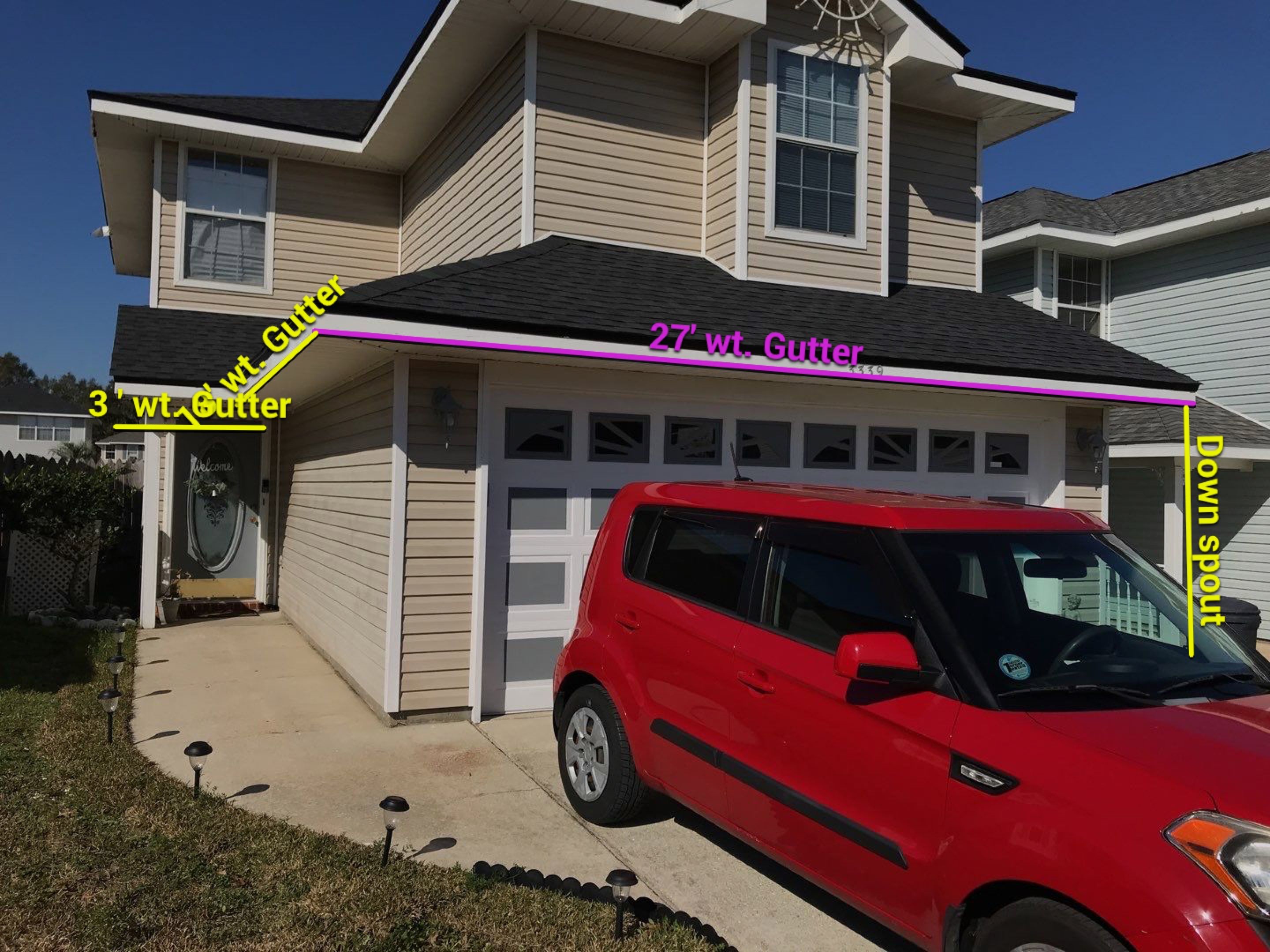 Gutter Installation using K-Style seamless Gutters by Gutter Professors