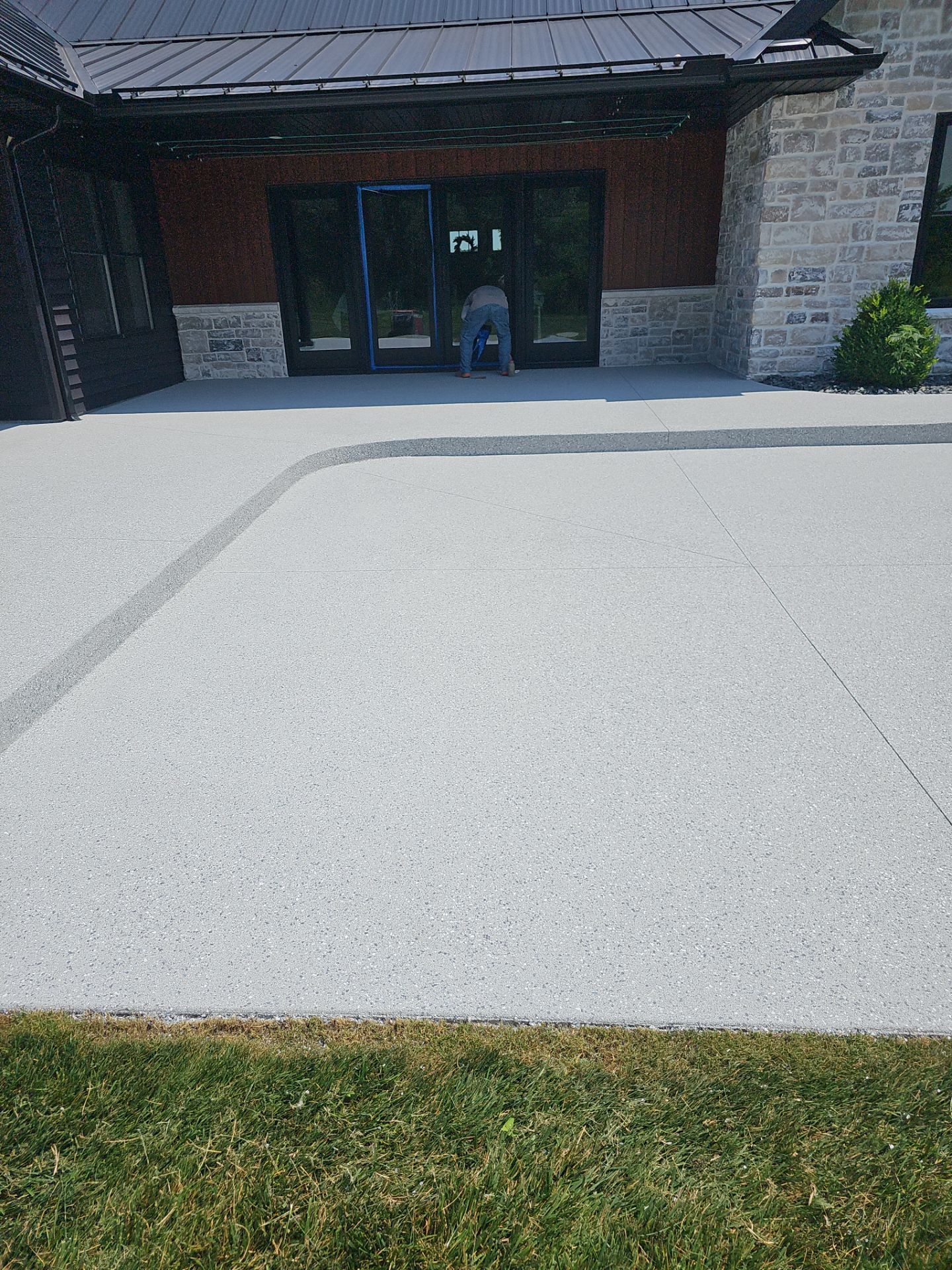 Husky Patio Coating in Shipshewana, IN! by Innovative Spaces / Innovative Concrete Coatings