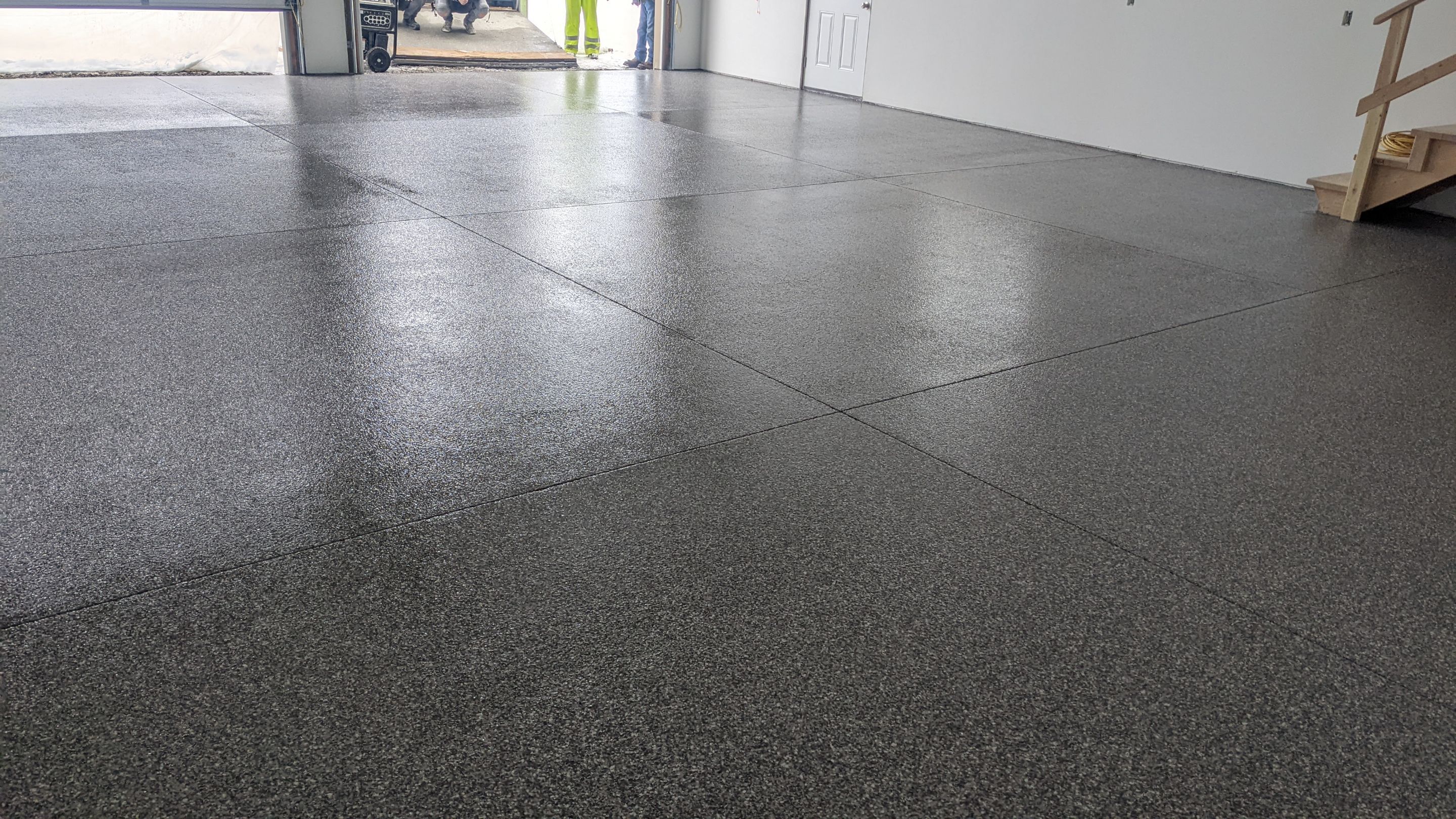 Garage Transformation using Silver Creek by Croc Coatings, LLC