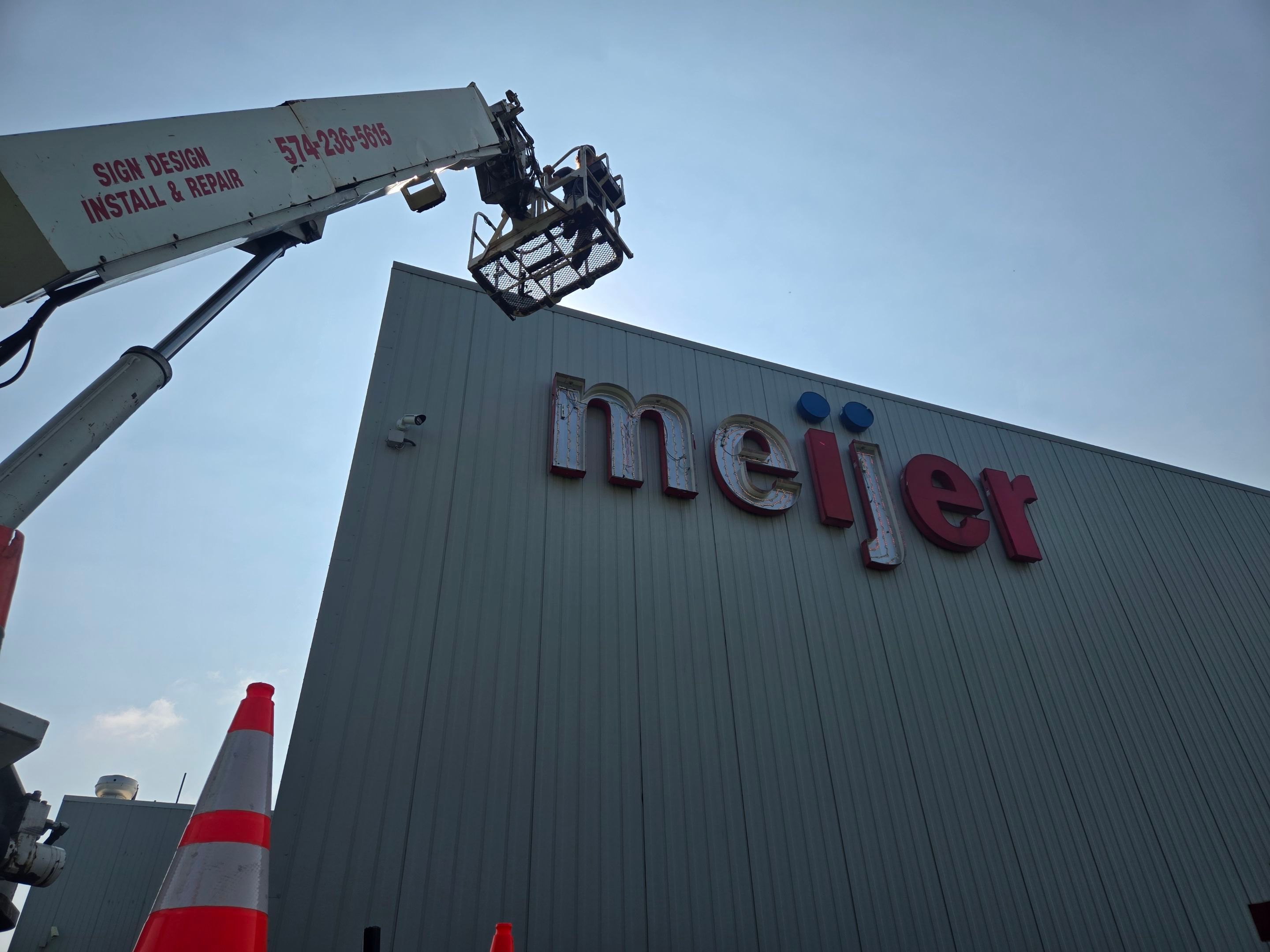 Commercial Building Signage Refacing in Middlebury by Hayes Design co