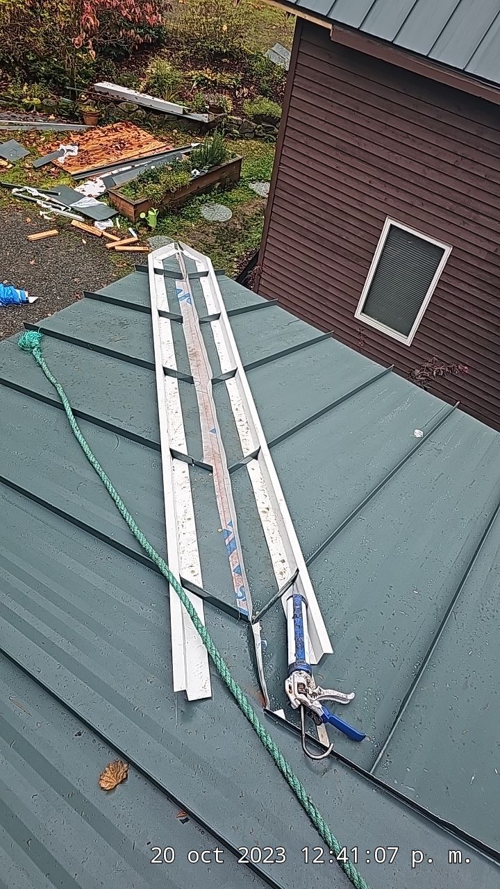 Metal Roof Project in North Bend by Roof Smart