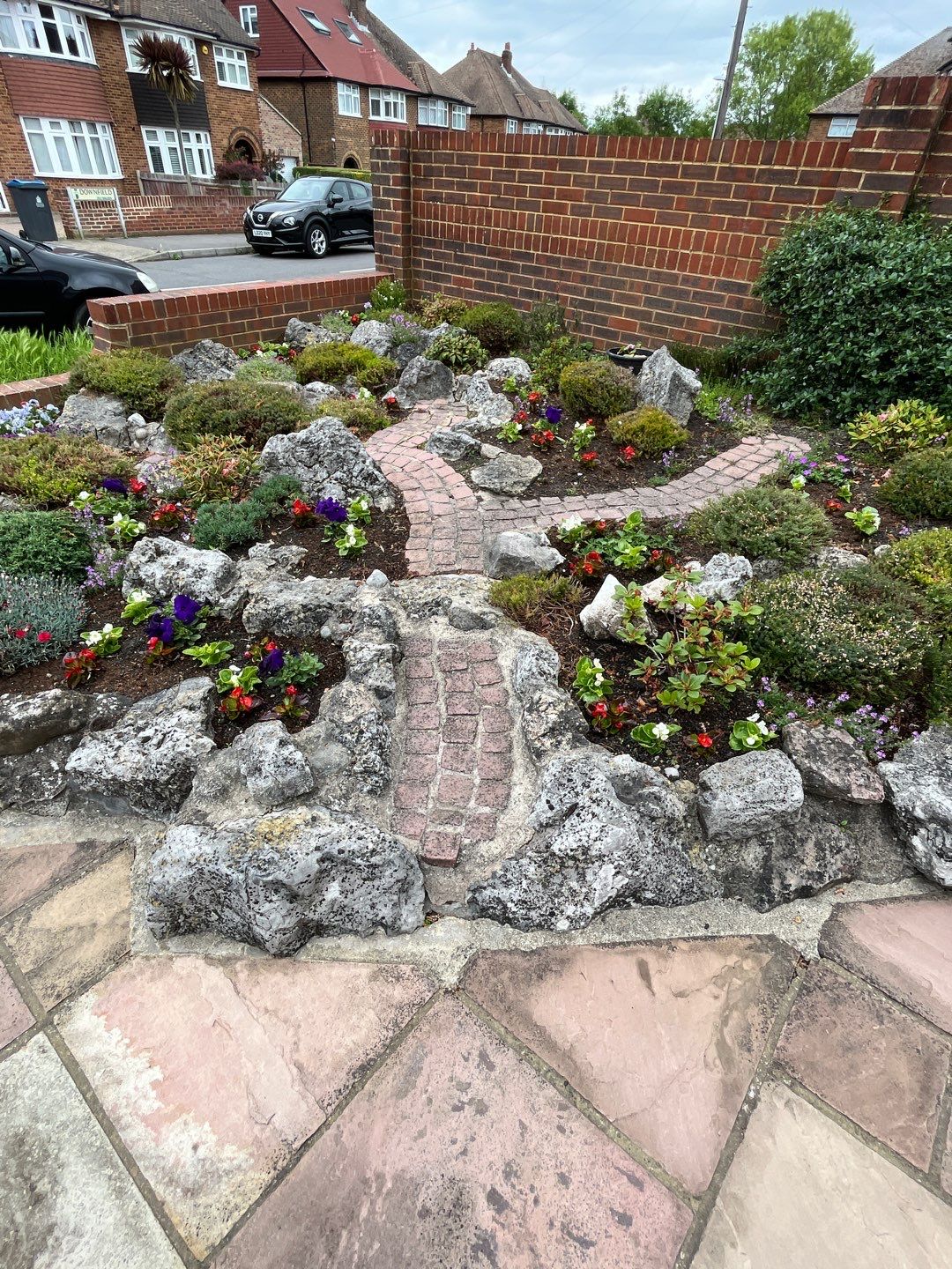 Driveway and Rockery clean using honda 21 ltr/min by Ges Exterior Cleaning ltd