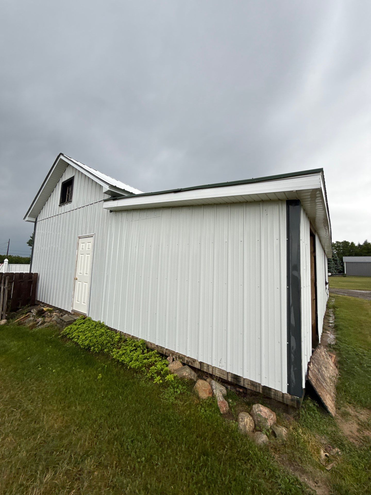 Exterior Painting and Trim Restoration for Mears Metal Buildings by Gordon Painting