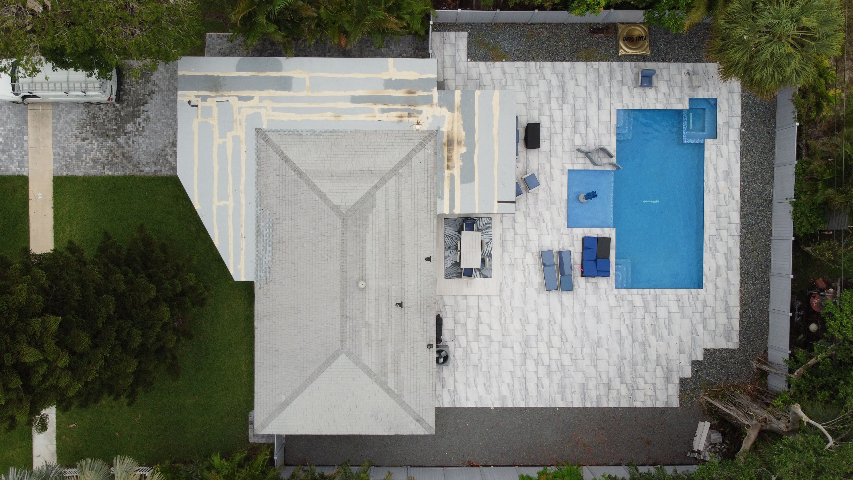 Residential Roofing Installation using 1" Nail strip metal roof by BLUES BROTHERS ROOFING