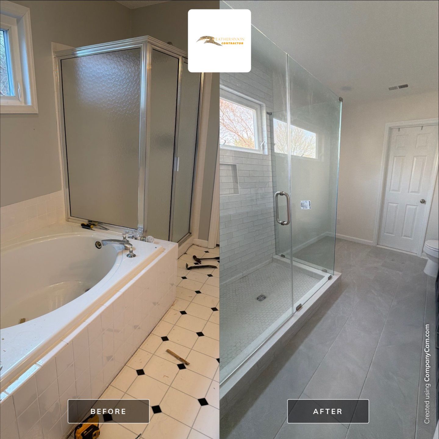 Bathroom remodel by Billy Weatherspoon Contractor