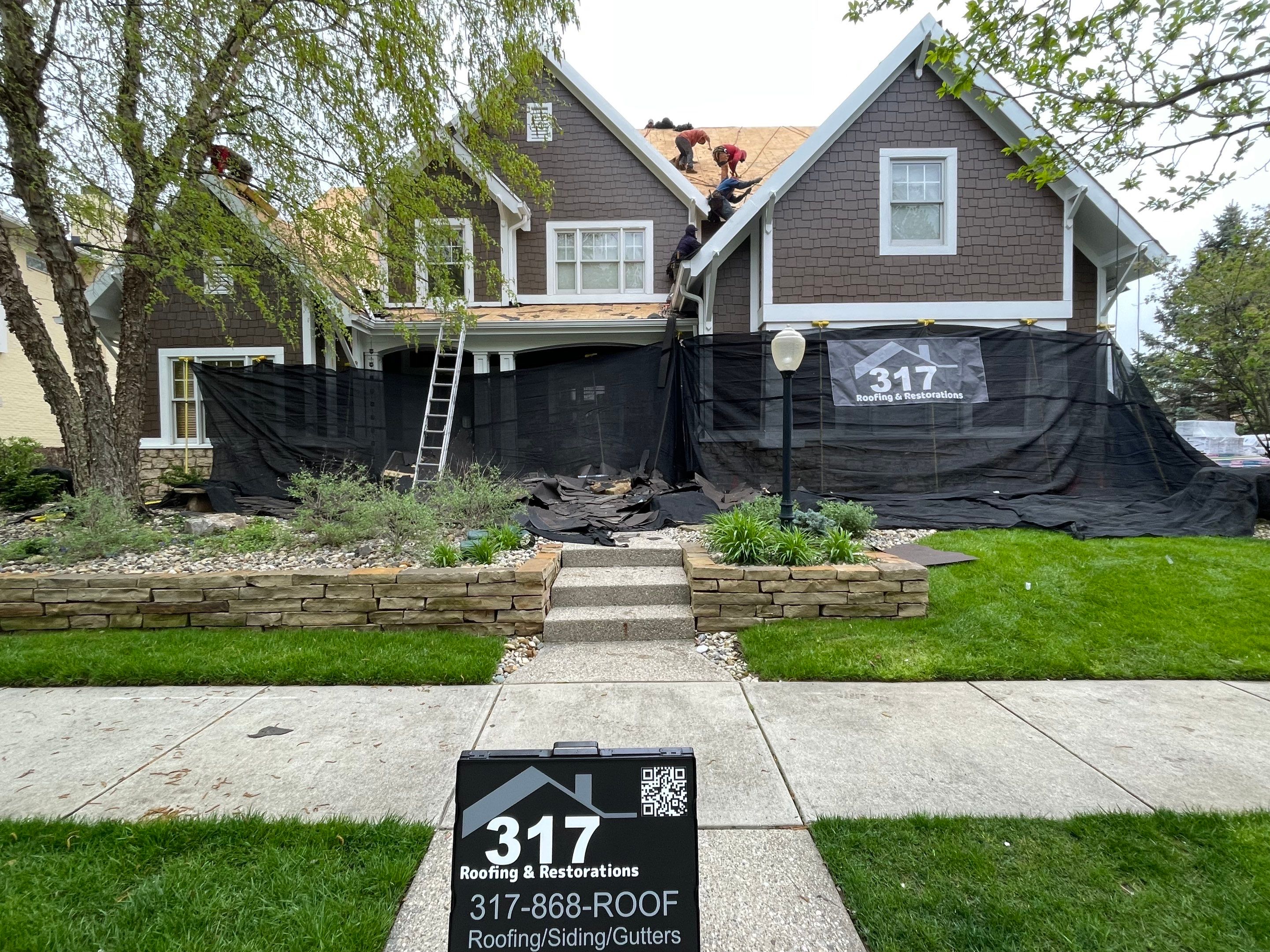 Roof Damage using Owens Corning Duration Storm by 317 Roofing & Restorations