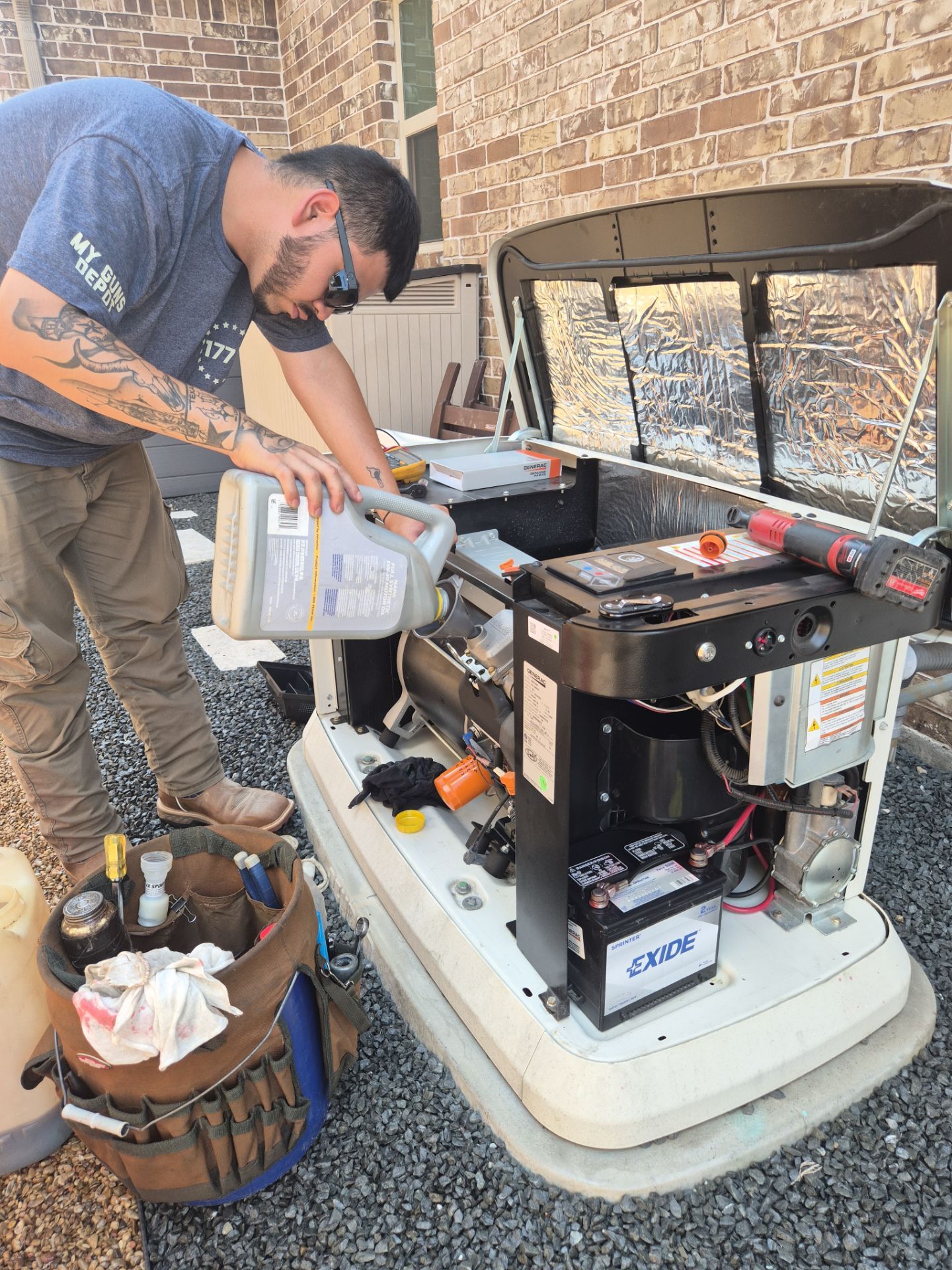 Generac Standby Generator Maintenance in Spring, Texas by GenTex Elite Services