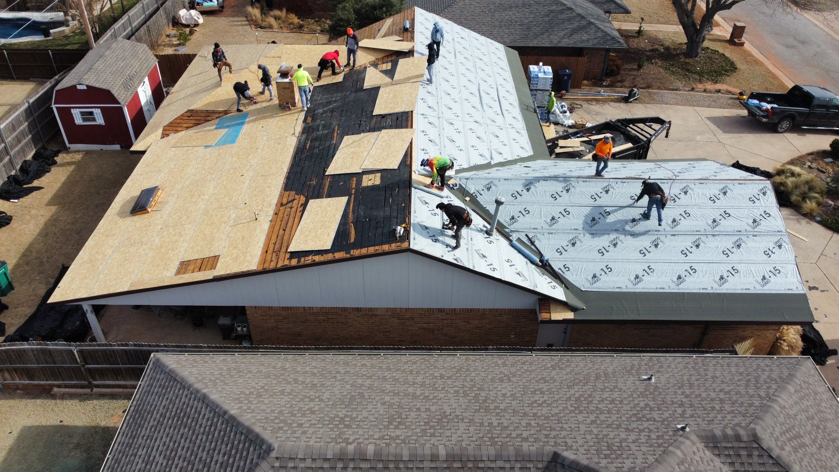 Malarkey Class 3 Antique brown install by Icon Roofing And Construction 