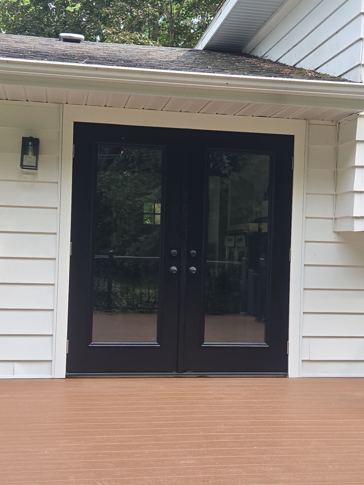 Deck and French Door Installation in Rockford by Cutting Edge Homes
