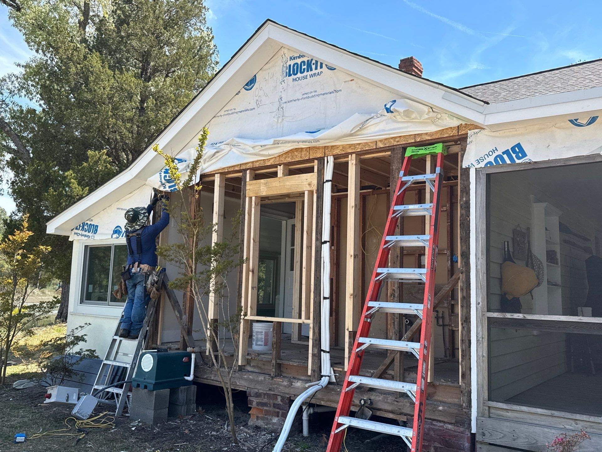 Waterfront Exterior Renovation in Port Haywood by Cade Construction