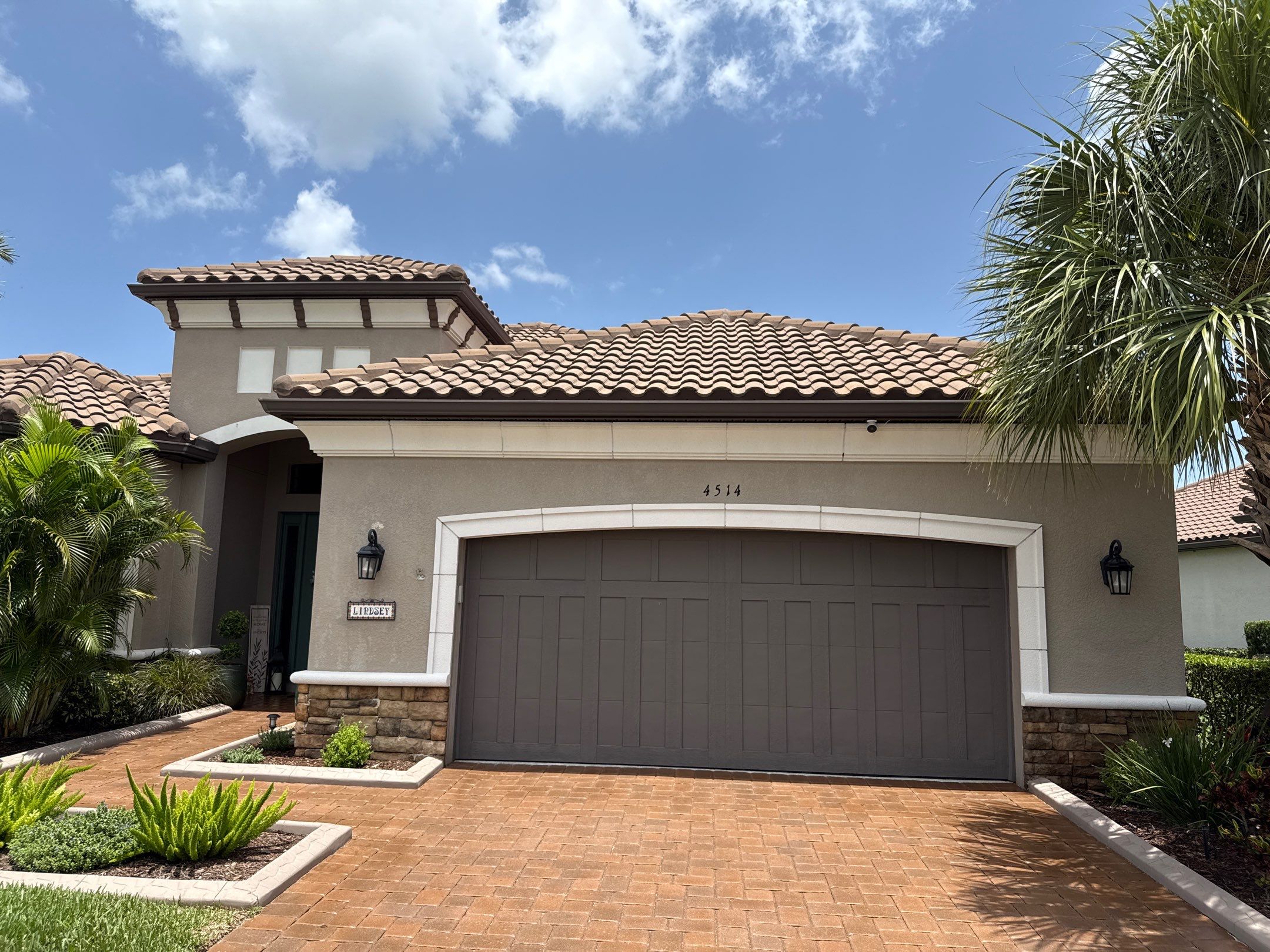 Neighboring Tile Roof Cleaning with Gutter Runoff Control – Palmetto, FL by Sunshine AquaWash