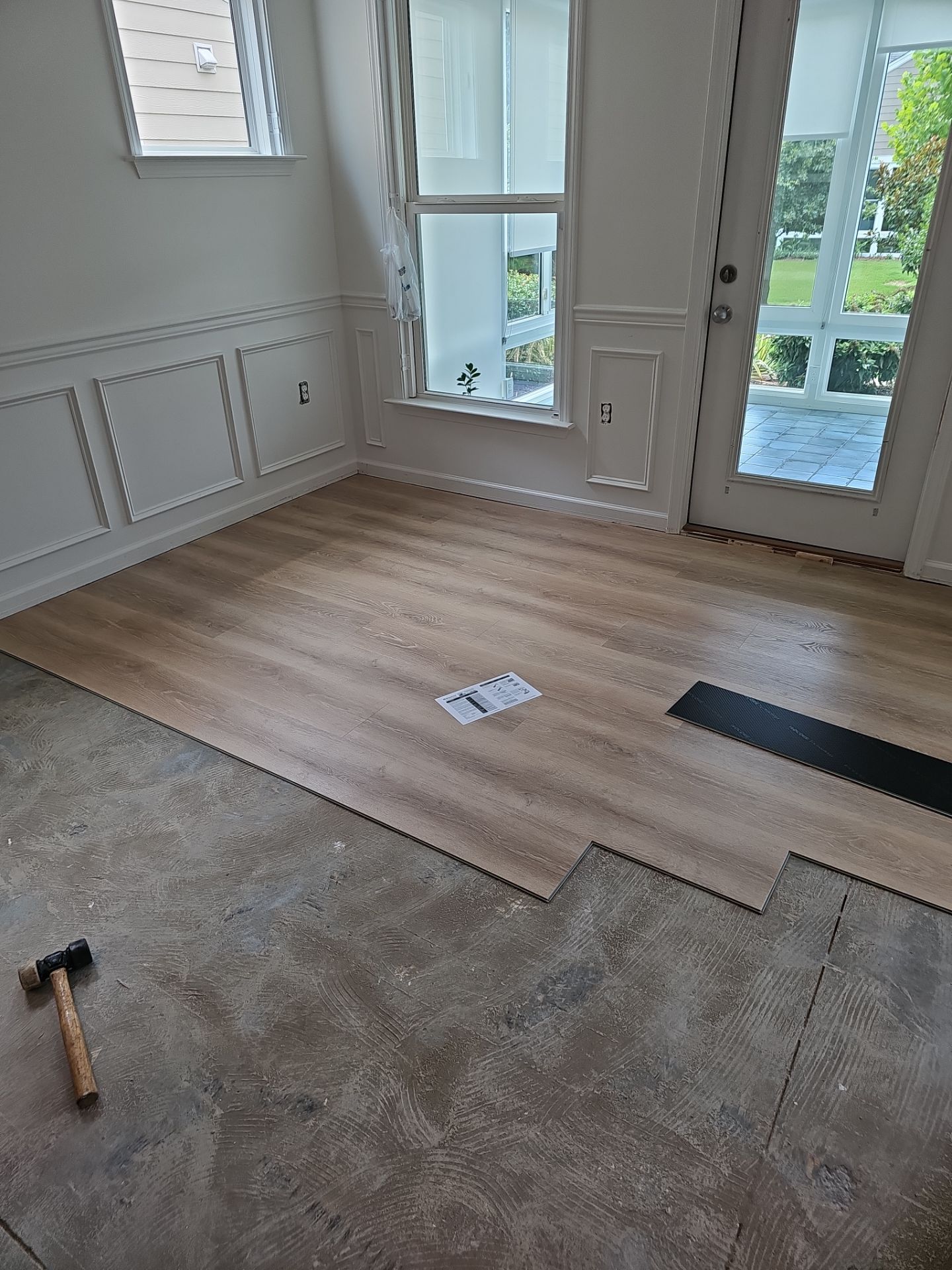 Luxury Vinyl Plank Flooring Installation and Interior Refresh in Durham by Billy Weatherspoon Contractor