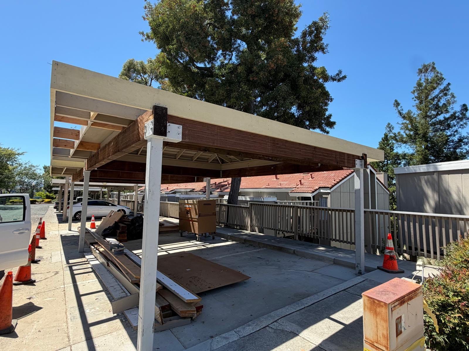 Commercial Carport Reconstruction by Anza Builders, Inc. 
