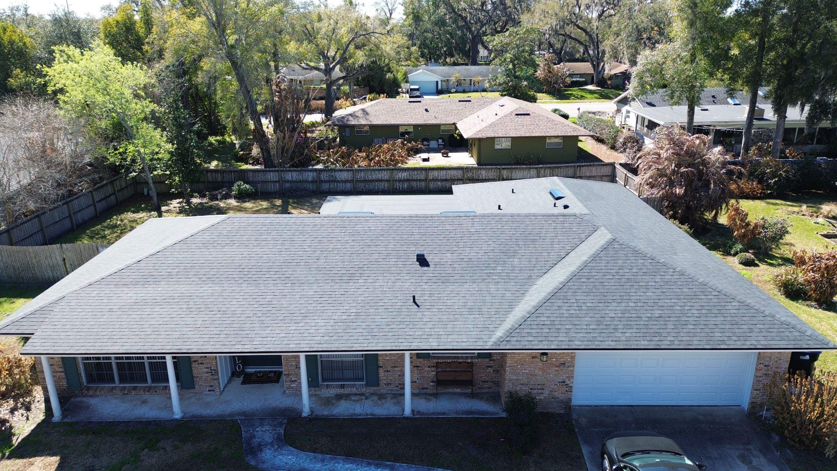 Moire black roof in Conway FL by Gold Key Roofing
