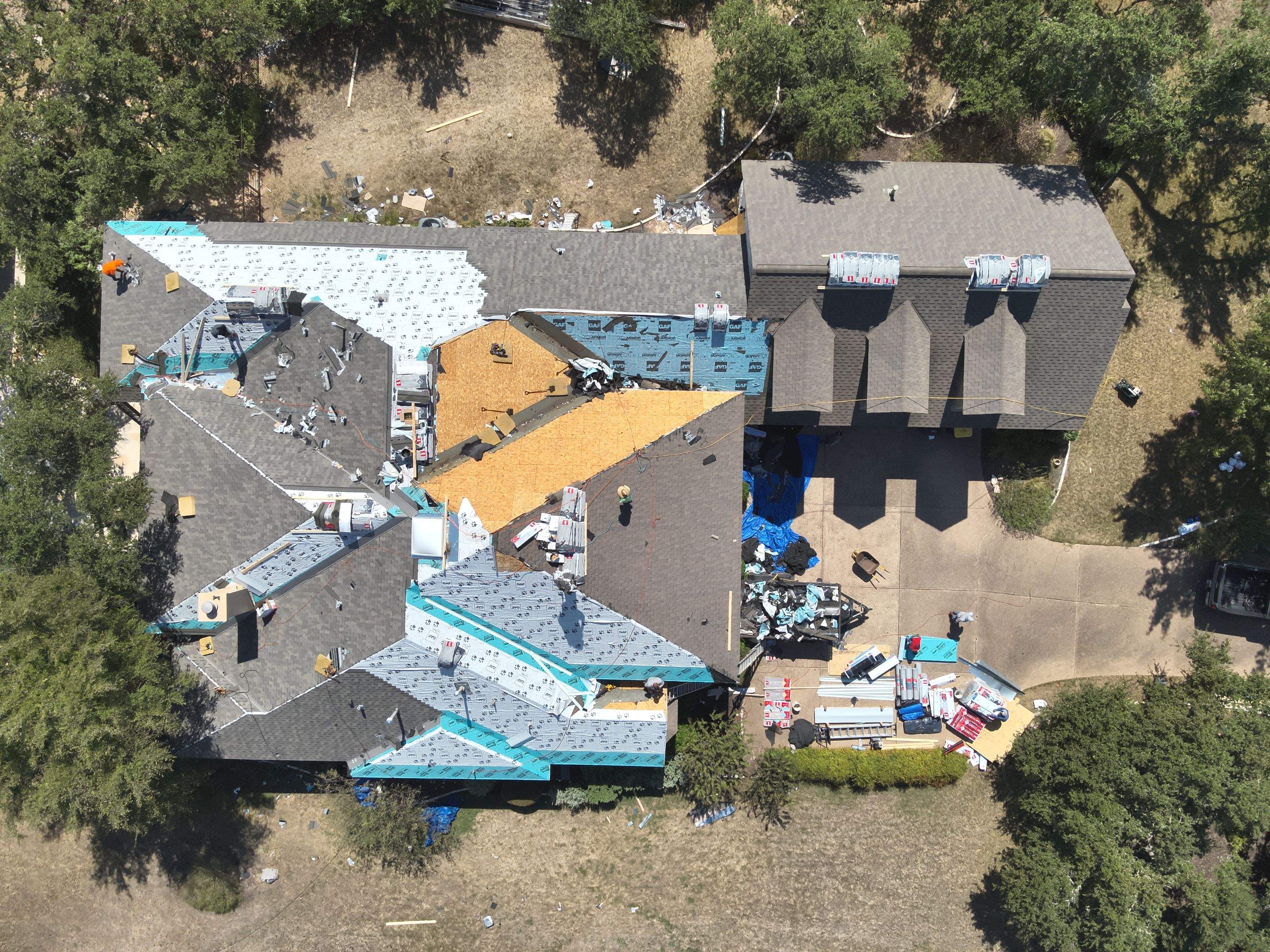 Residential Roof Replacement using GAF Armourshield II by Action Exteriors Austin