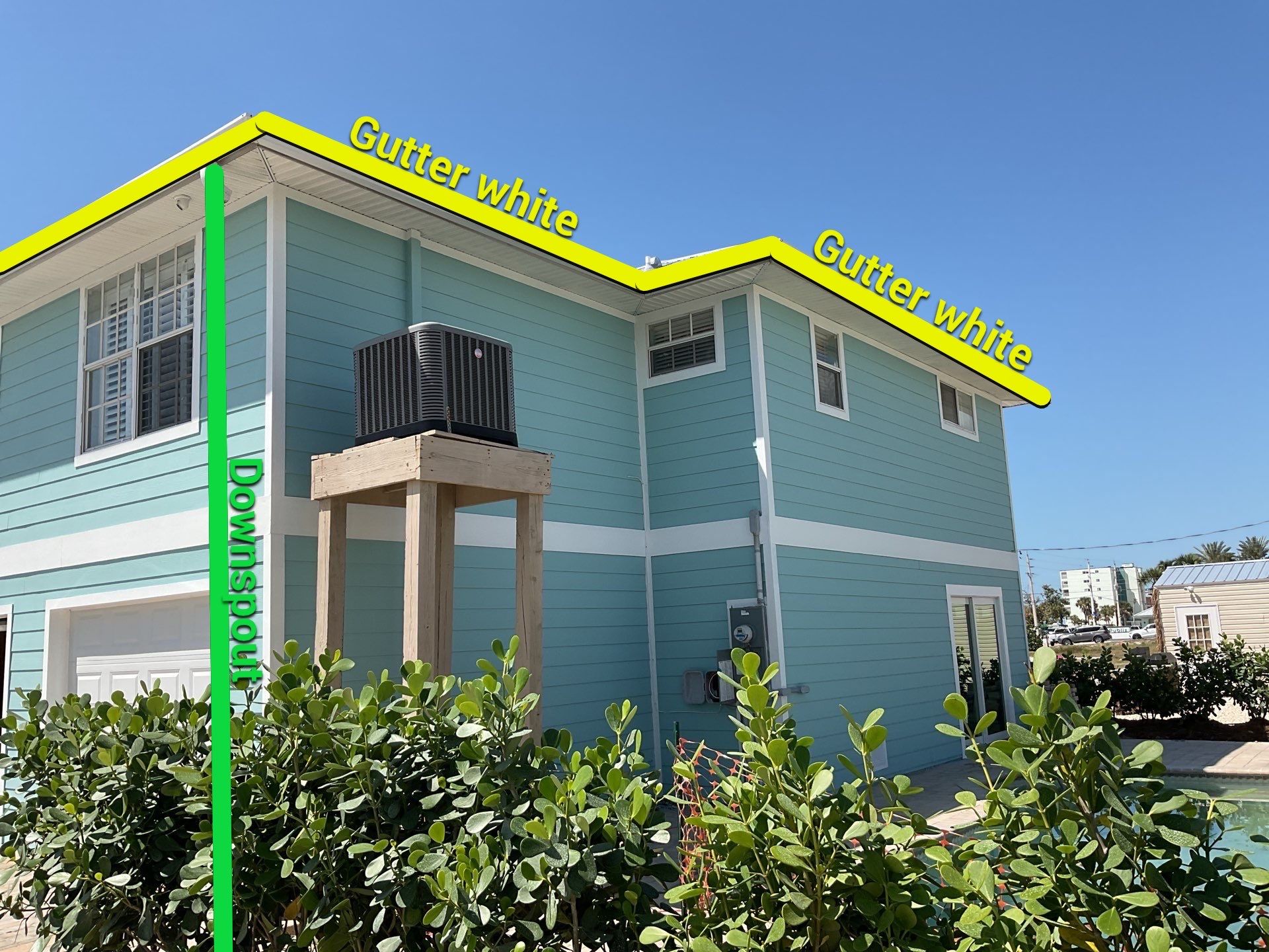 Downspout Installation for Two-Story Homes in Fort Myers FL by Gutter Professors