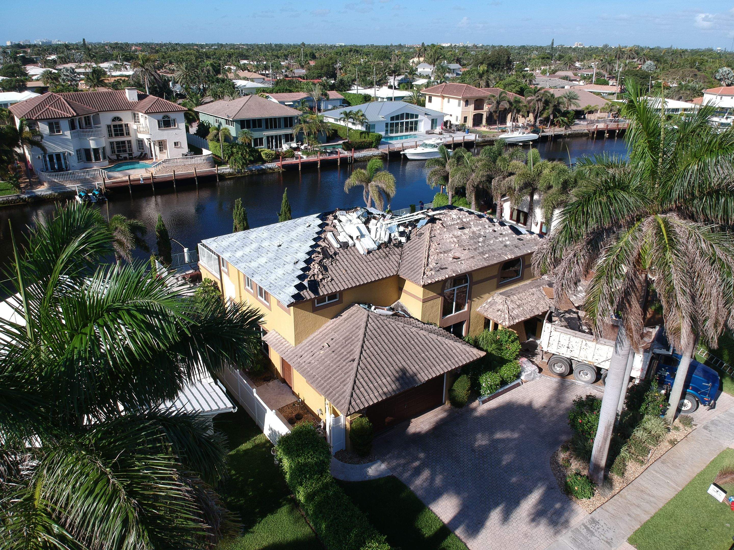 Residential Roofing Installation using Saxony 900 Slate by BLUES BROTHERS ROOFING