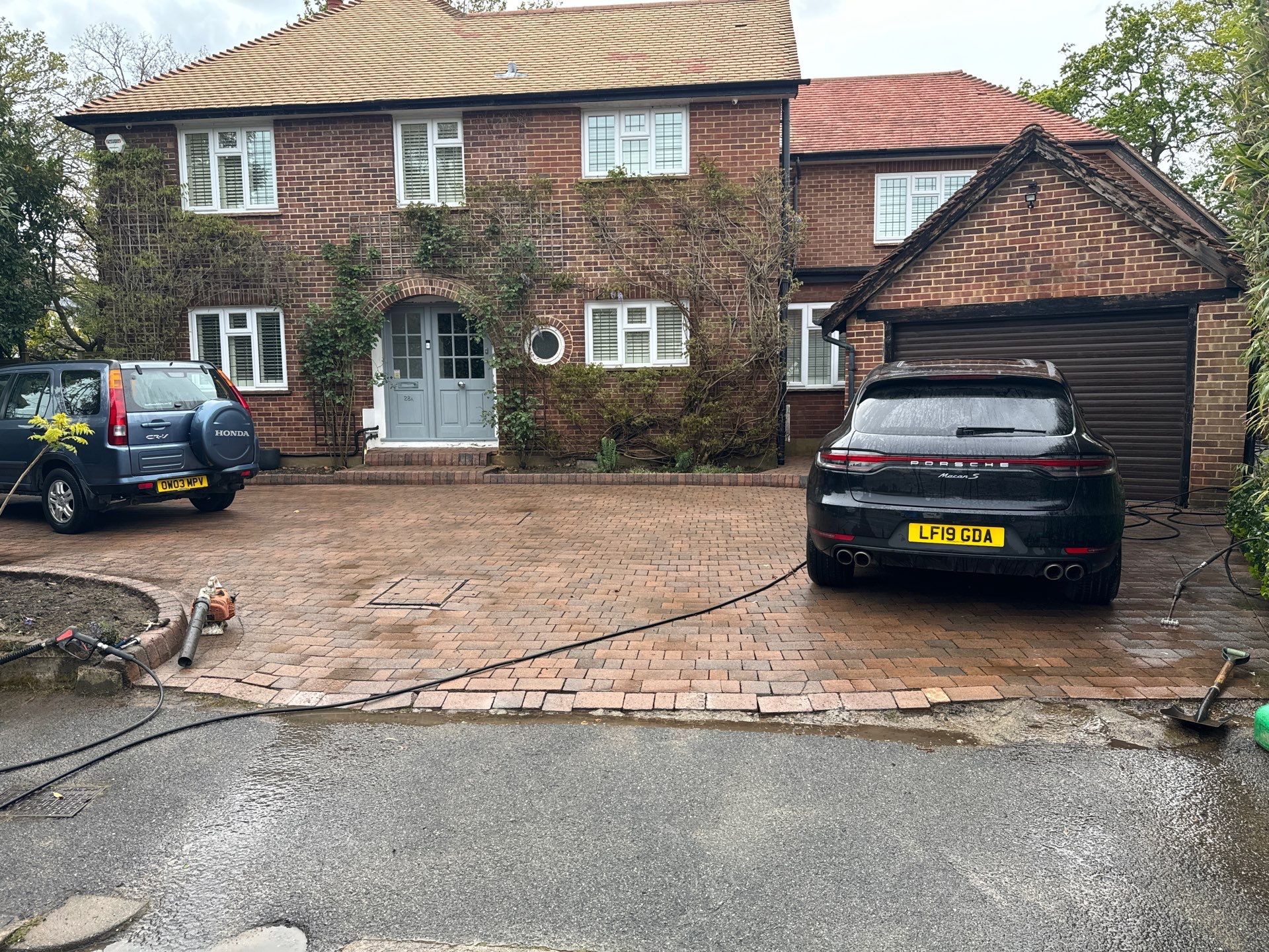 Roof Patio Driveway Clean using Mosmatic FSC and Biocide by Ges Exterior Cleaning ltd
