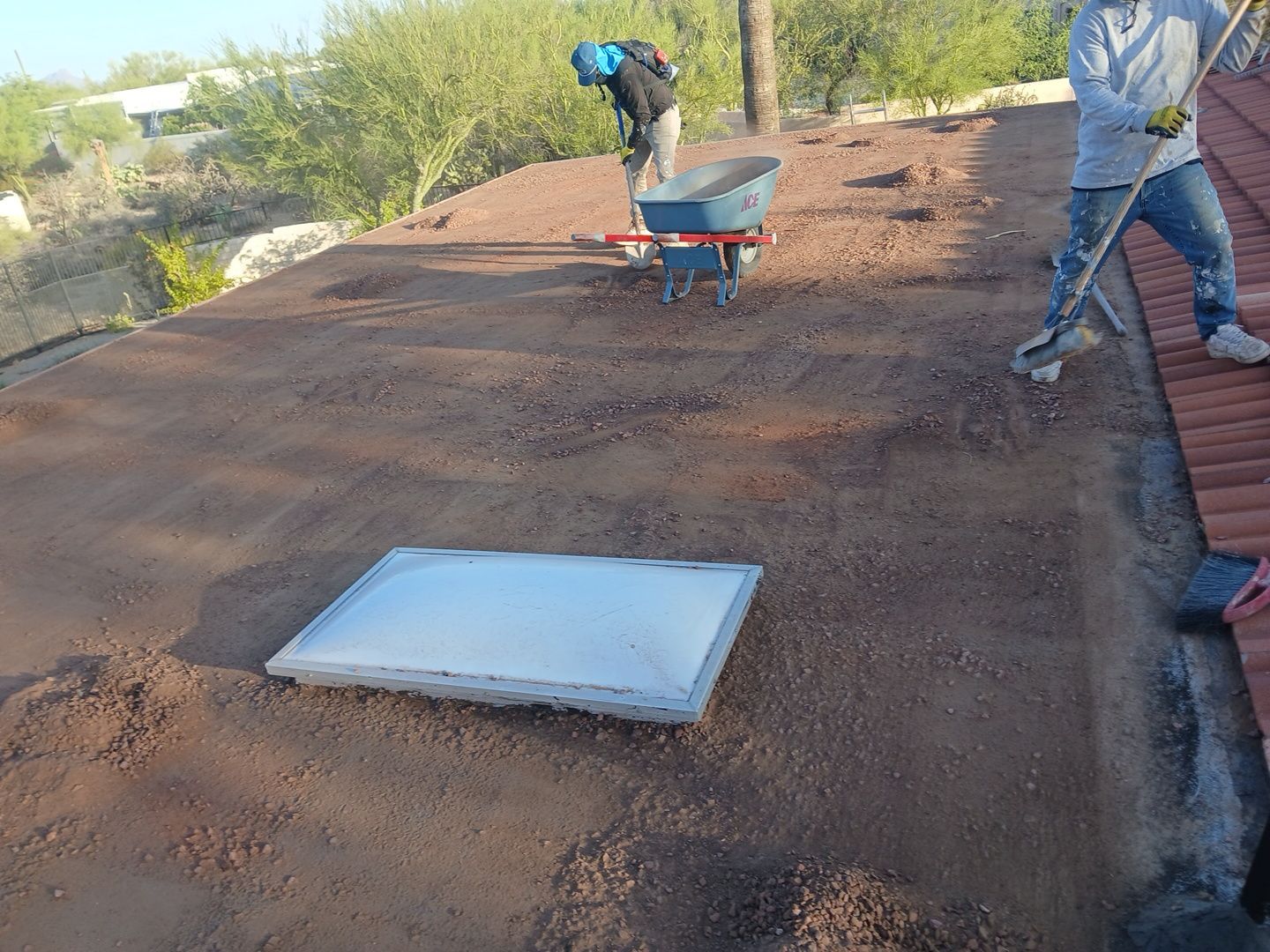 Residential Tile Roof Restoration and Low Slope Membrane Replacement in Tucson by West Coast Roofing AZ