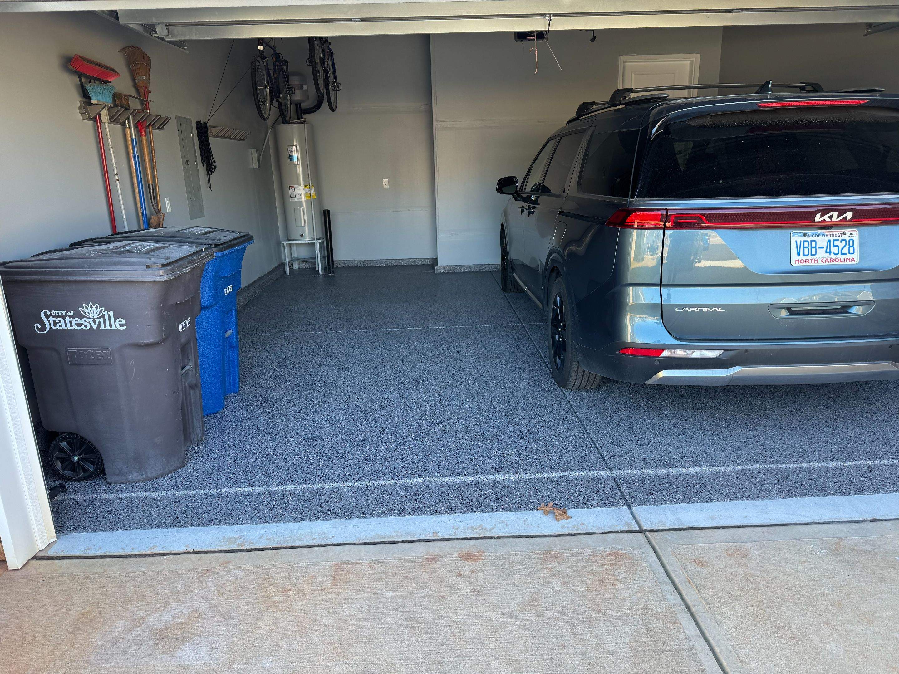 Custom Patio Overlay patios, Custom Flake Garage and Basement by Endure Concrete Coatings