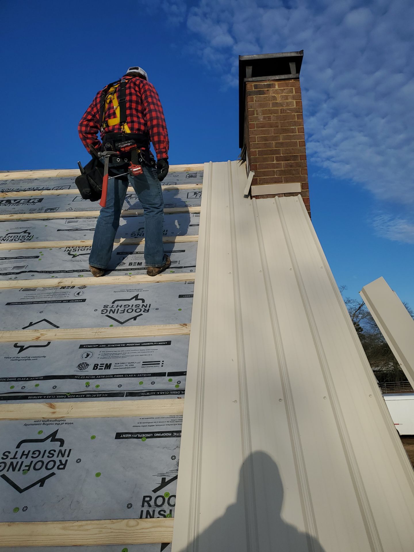 Residential Metal Roof Replacement using Reed's Metals: 26 GA. Colored Residential Metal Panels (Ivory) by Hostetler Roofing