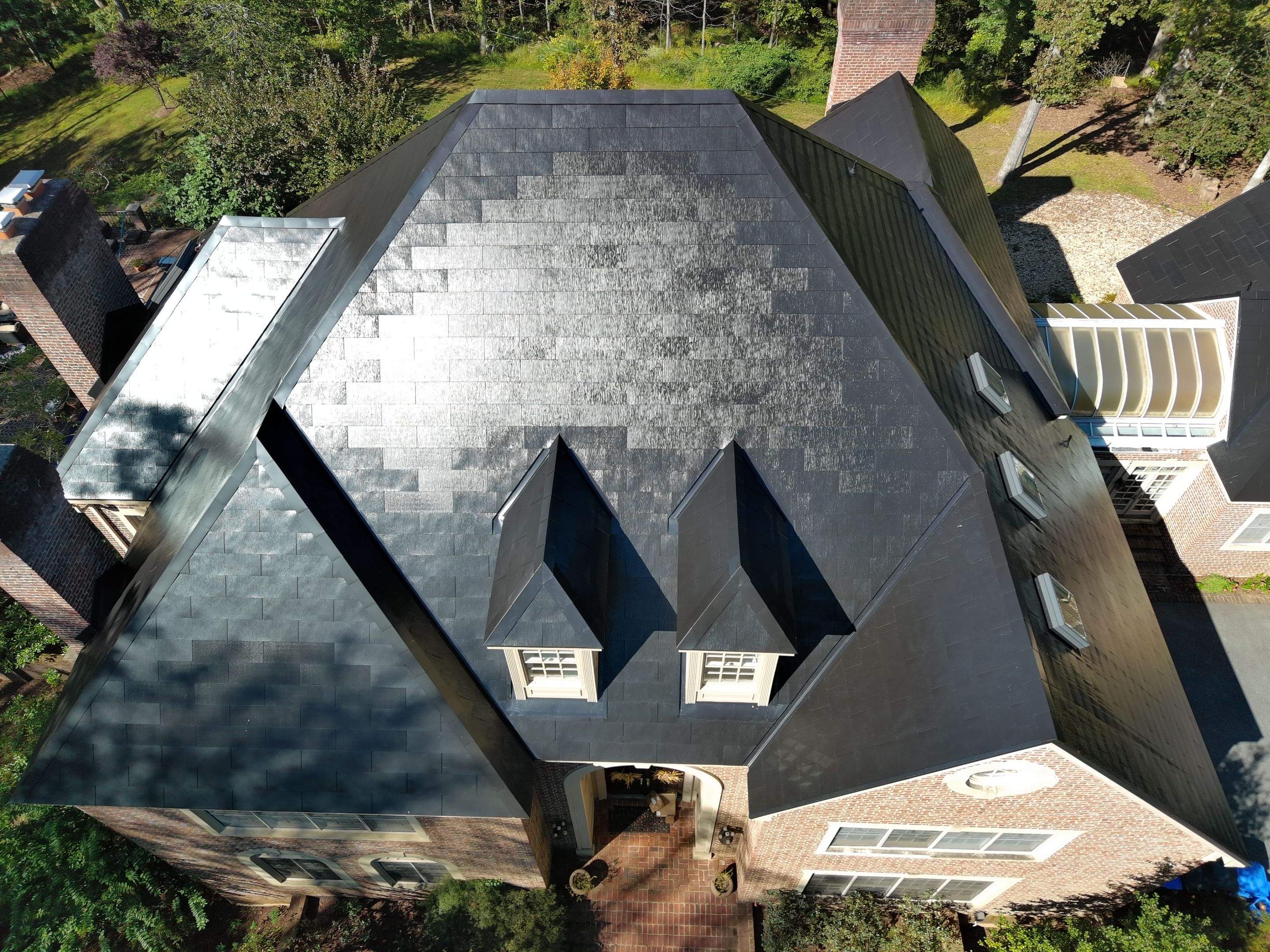 Extravagant Tesla Solar Roof in Maryland by American Home Contractors