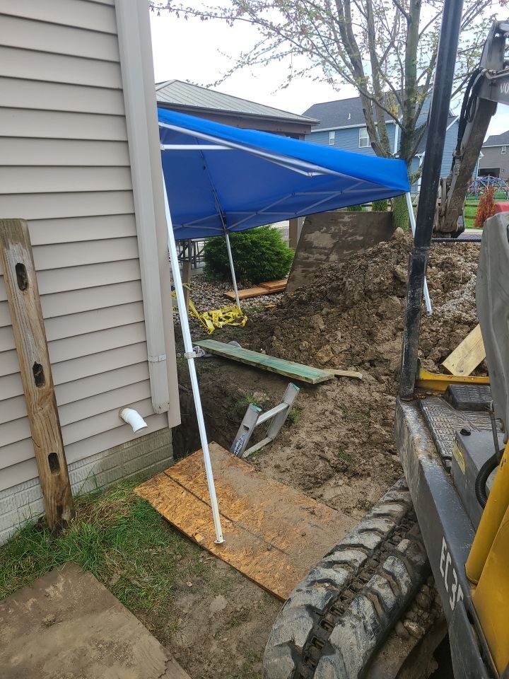 While Steel Egress Window Installation by Toledo Basement Repair