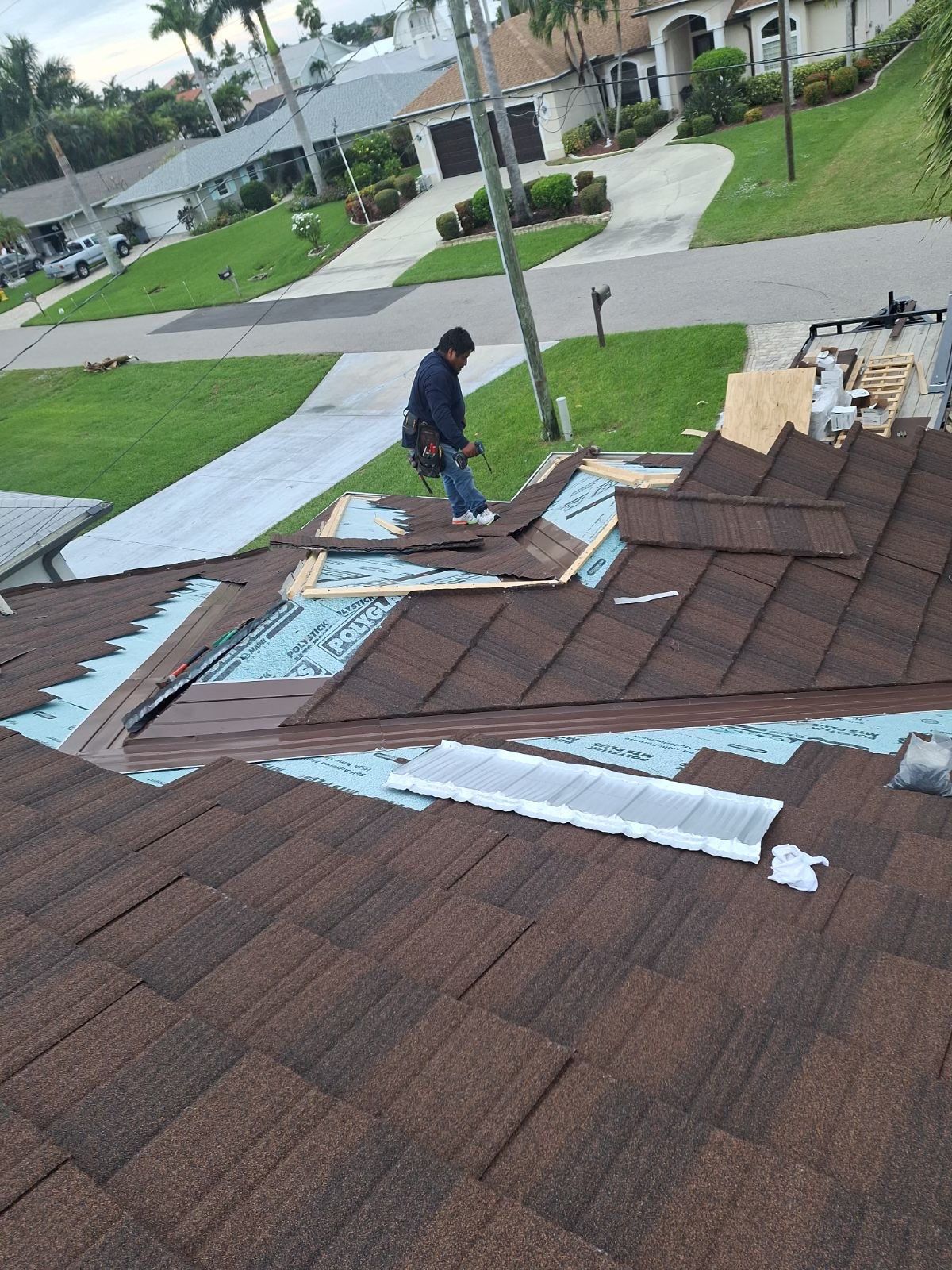 Residential Roofing Installation using Westlake (Boral) Stone Coated Steel in Cape Coral by Four Peaks Roofing