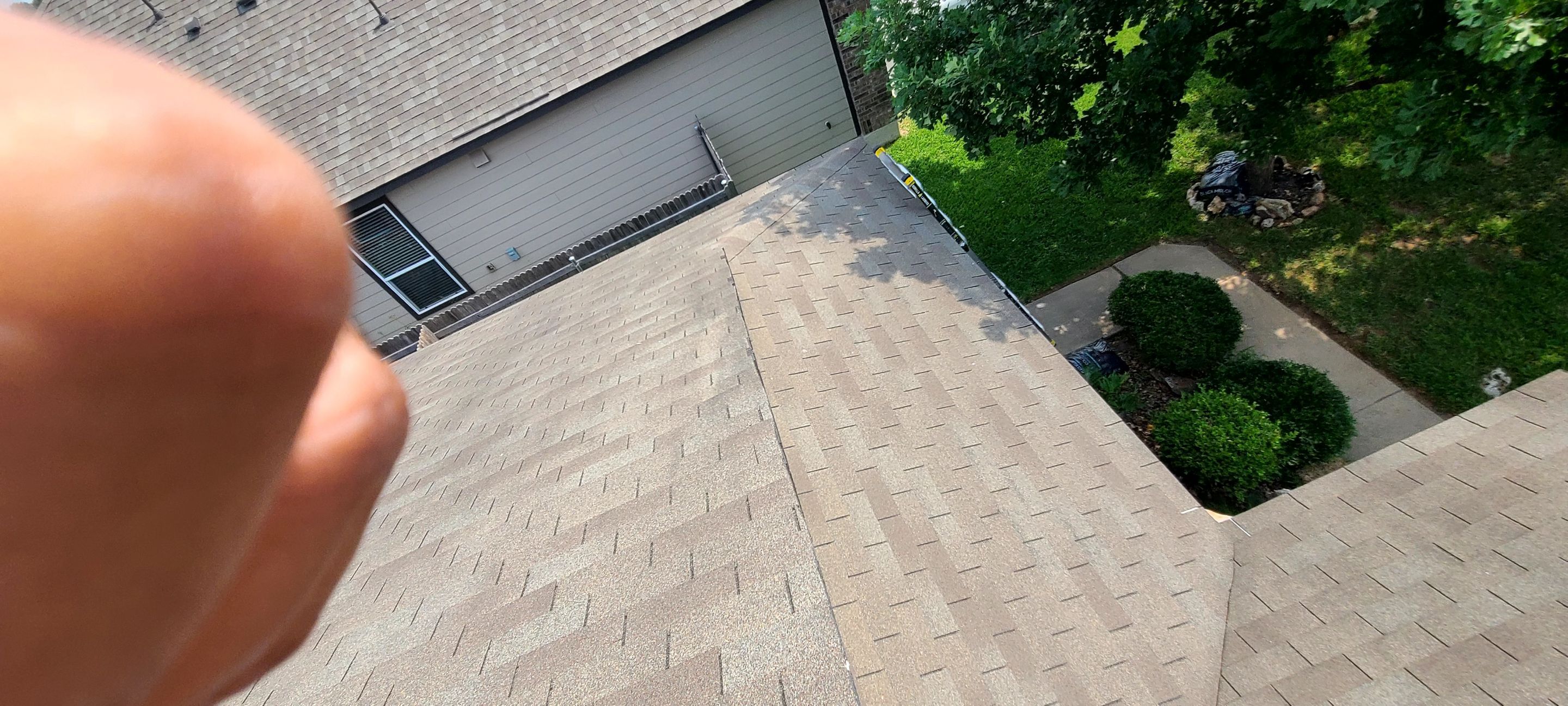 Asphalt Shingle Roof Replacement and Window Glazing in Manor by Caliber Restoration LLC