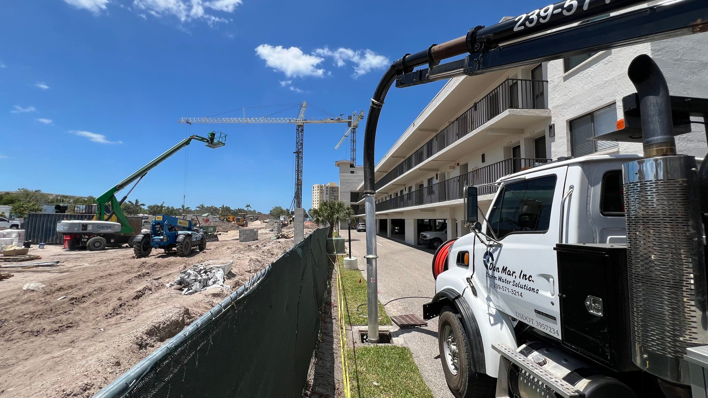 Naples Condo Catch Basin Cleaning by APS Power & Water