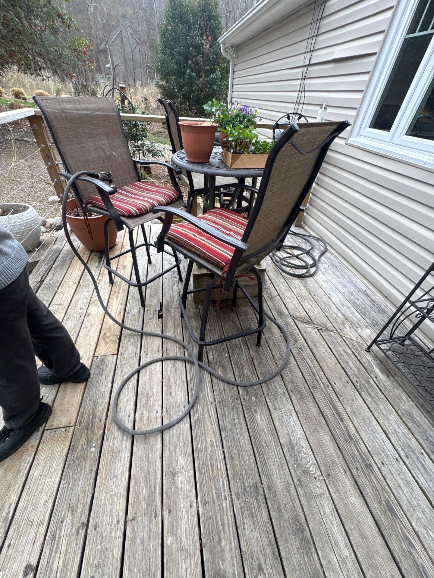 Deck staining by GonzalezPainters & Contractors Inc 