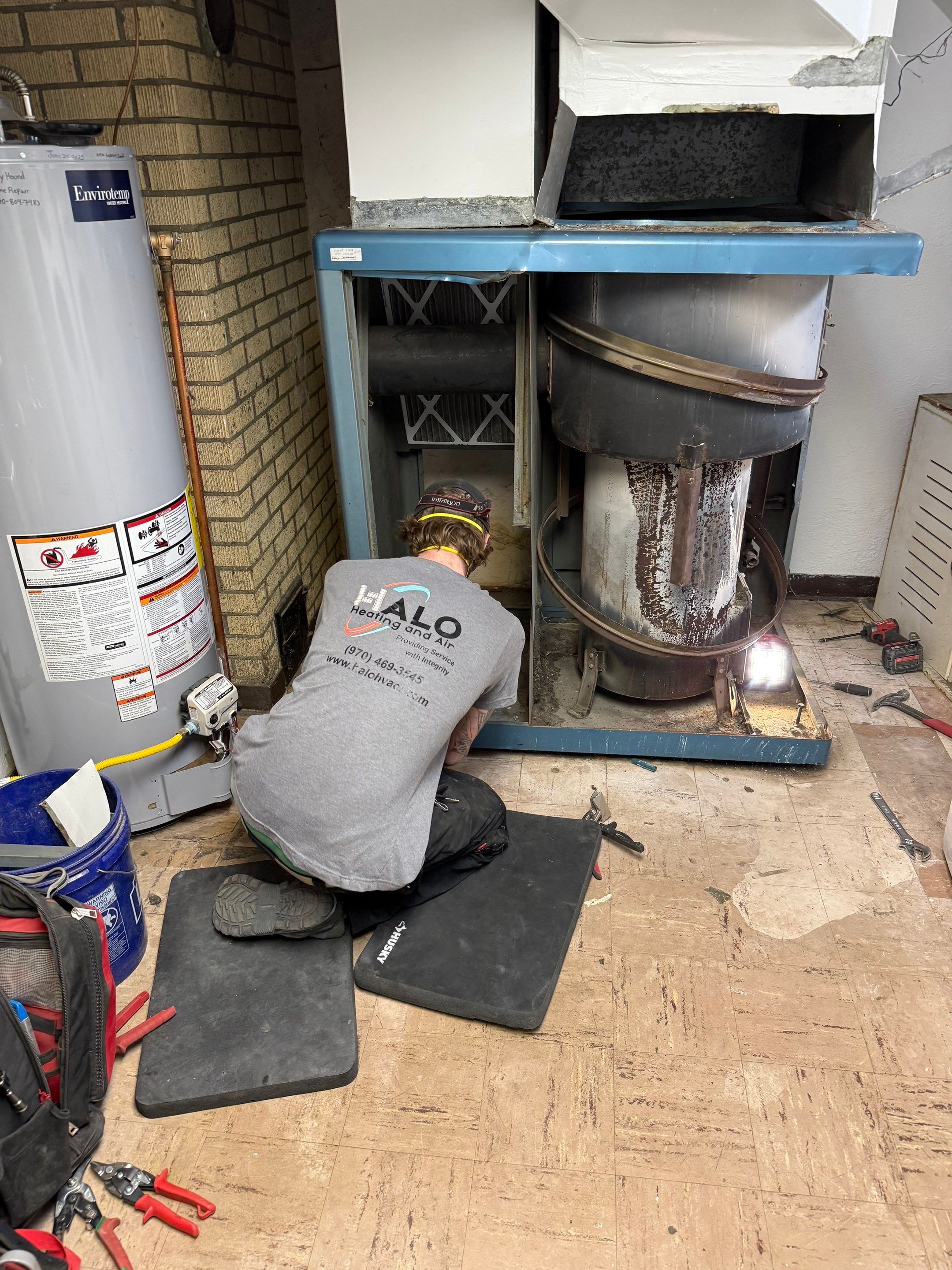 System Upgrade: 75-Year-Old Furnace Replacement by Halo Heating and Air