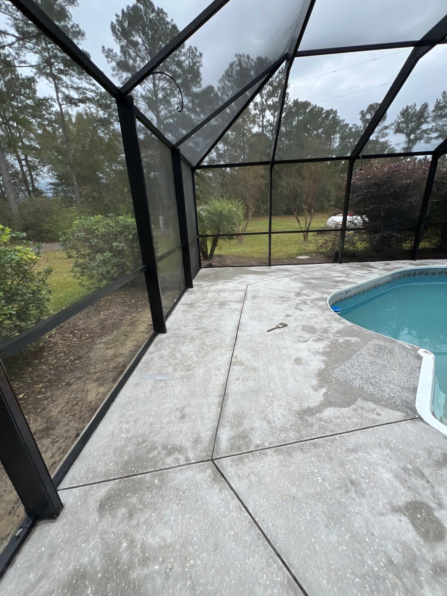 Make your backyard your very own PARADISE 🌴 by Deese Elite Concrete Coatings