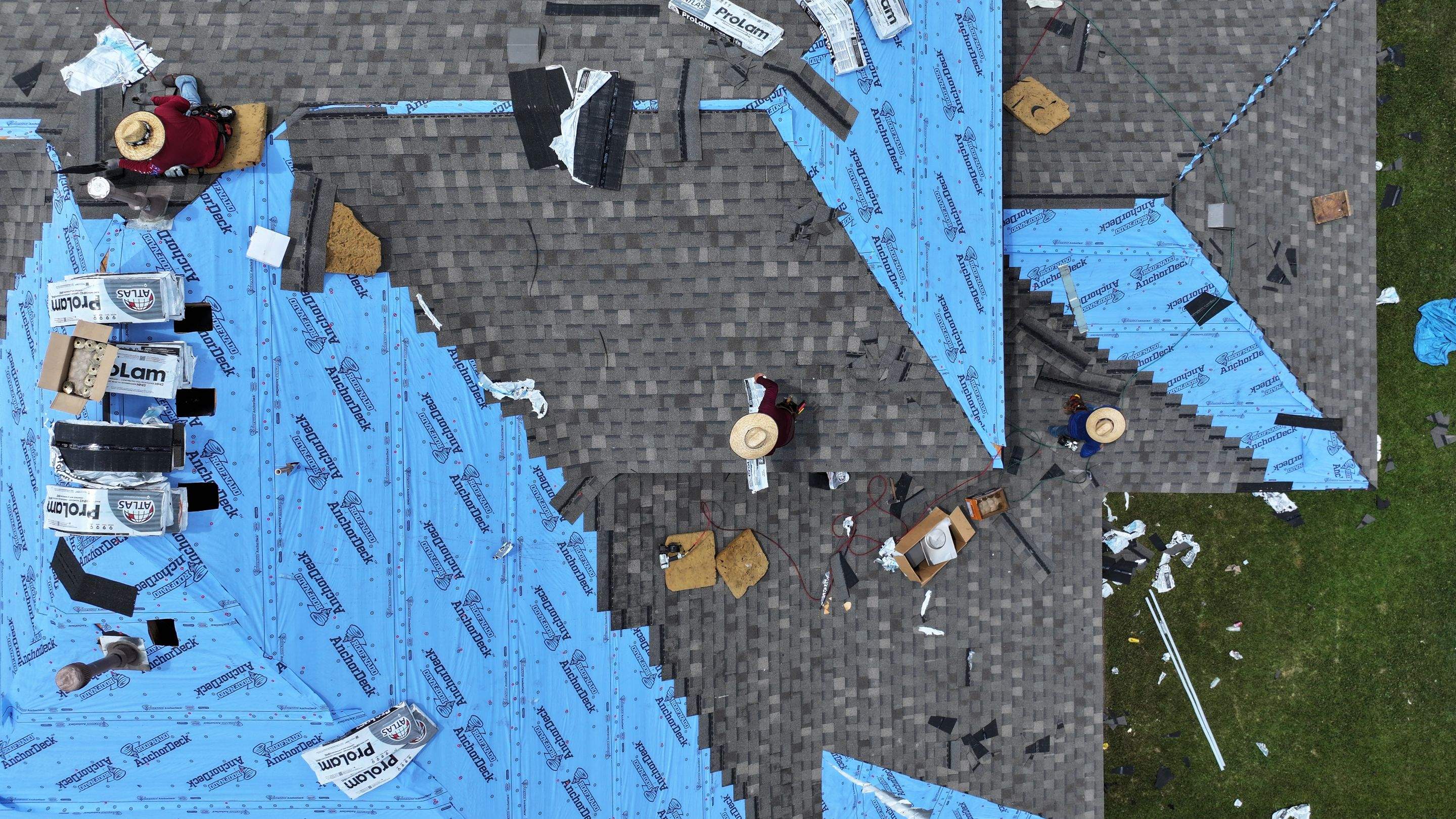Storm-Damaged Roof Replaced — Houston, TX by PL Roofing & SB Roofing, LLC.