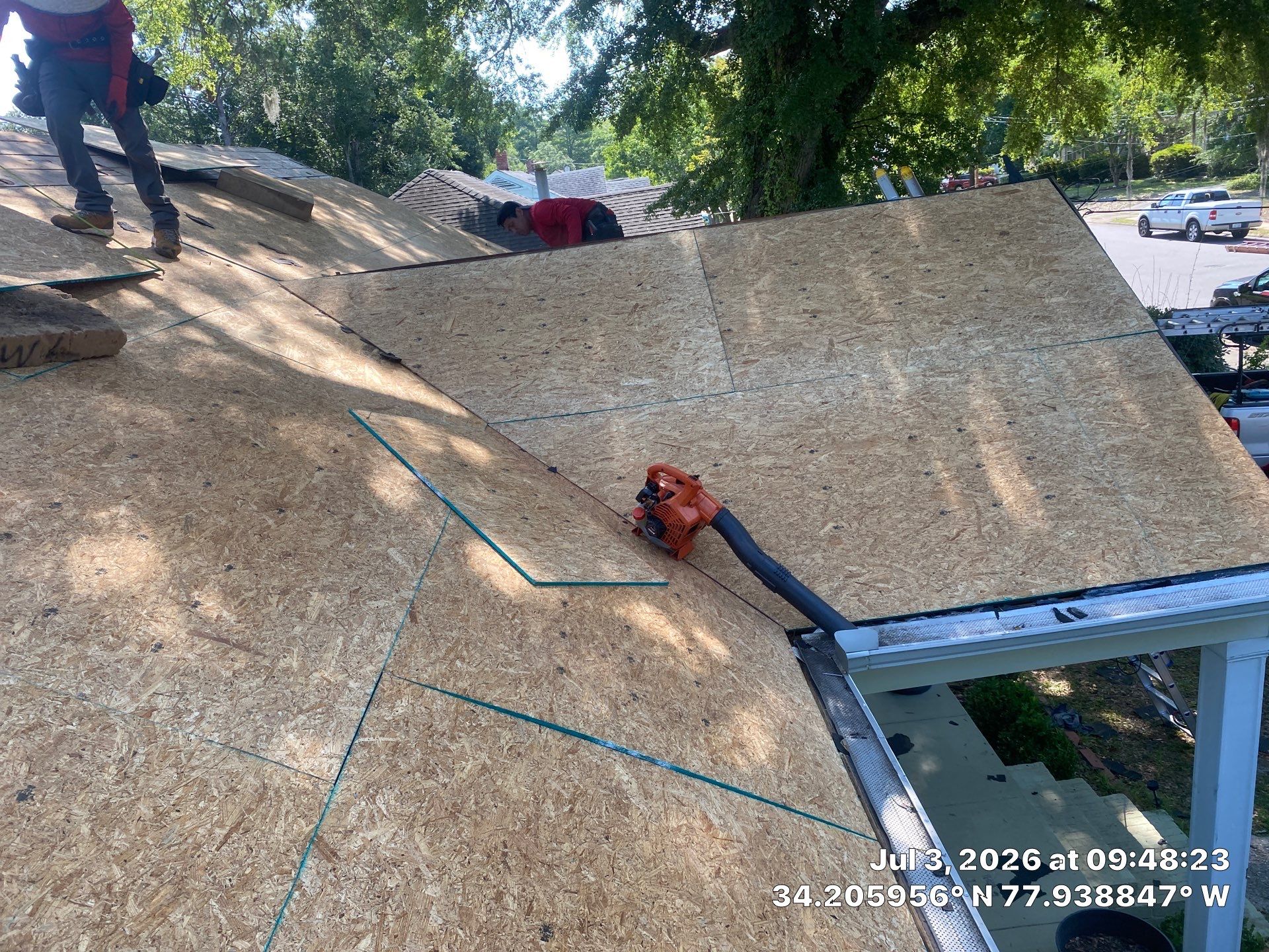Roof Replacement Using CertainTeed Landmark Pro Shingles in Wilmington NC by RGR Construction and Roofing, LLC