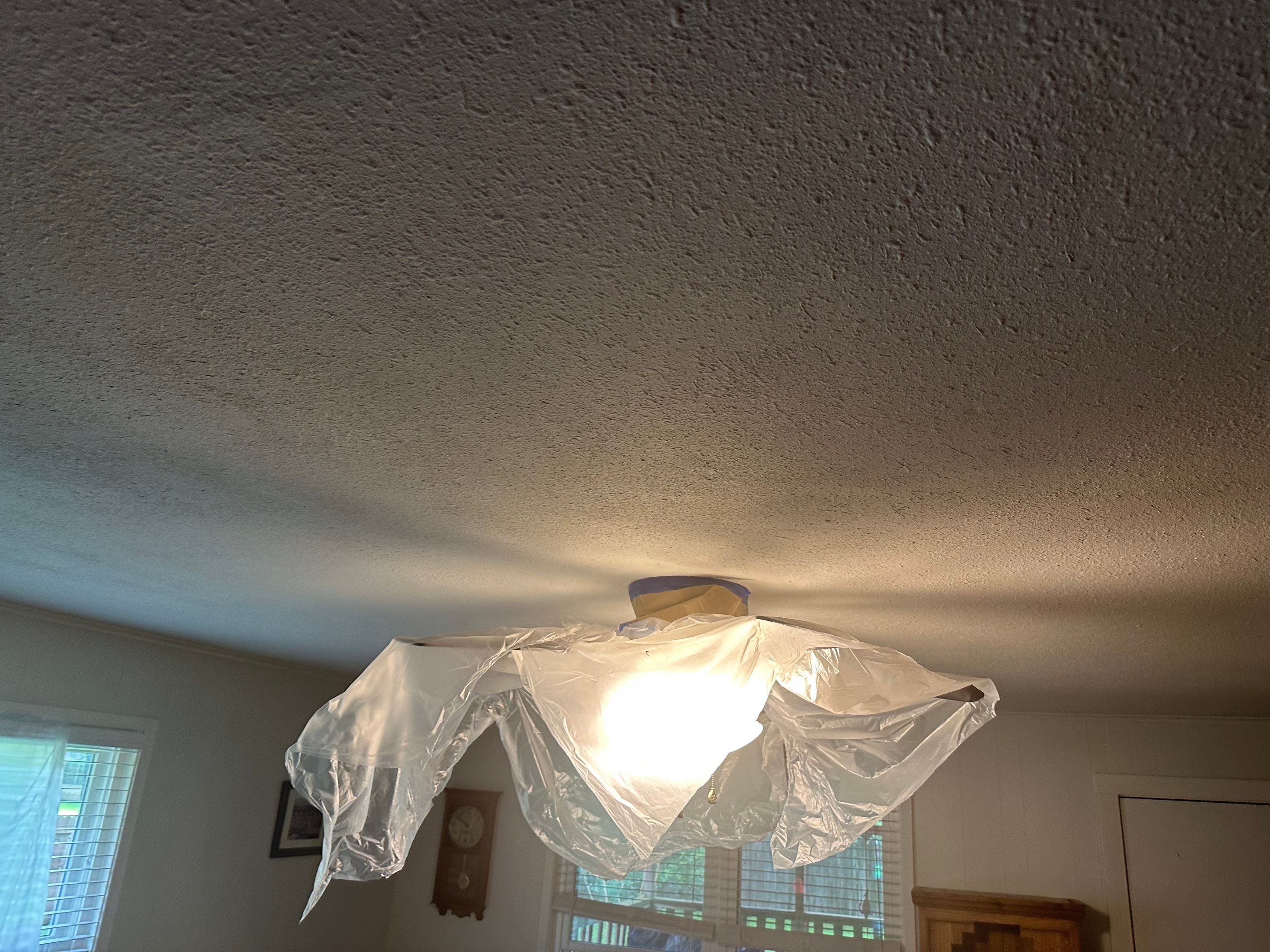 Interior Painting in Gilmer, TX | From Stains & Spots to Fresh White Room by Quality Coats Painting