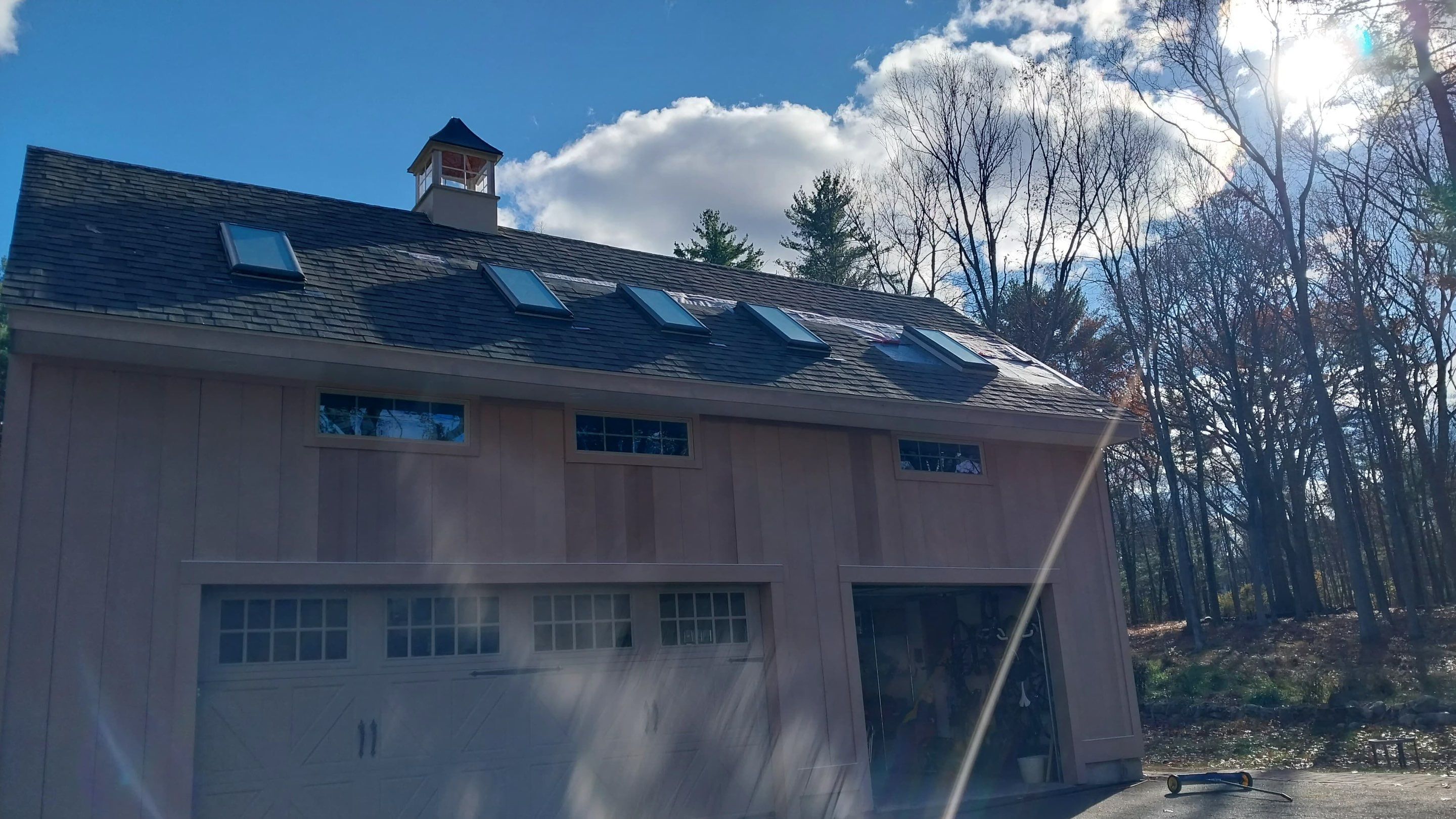 Complete House & Barn Roof with 13 Skylight Reflashing + EPDM Repairs by Mighty Dog Roofing of Greater Middlesex County