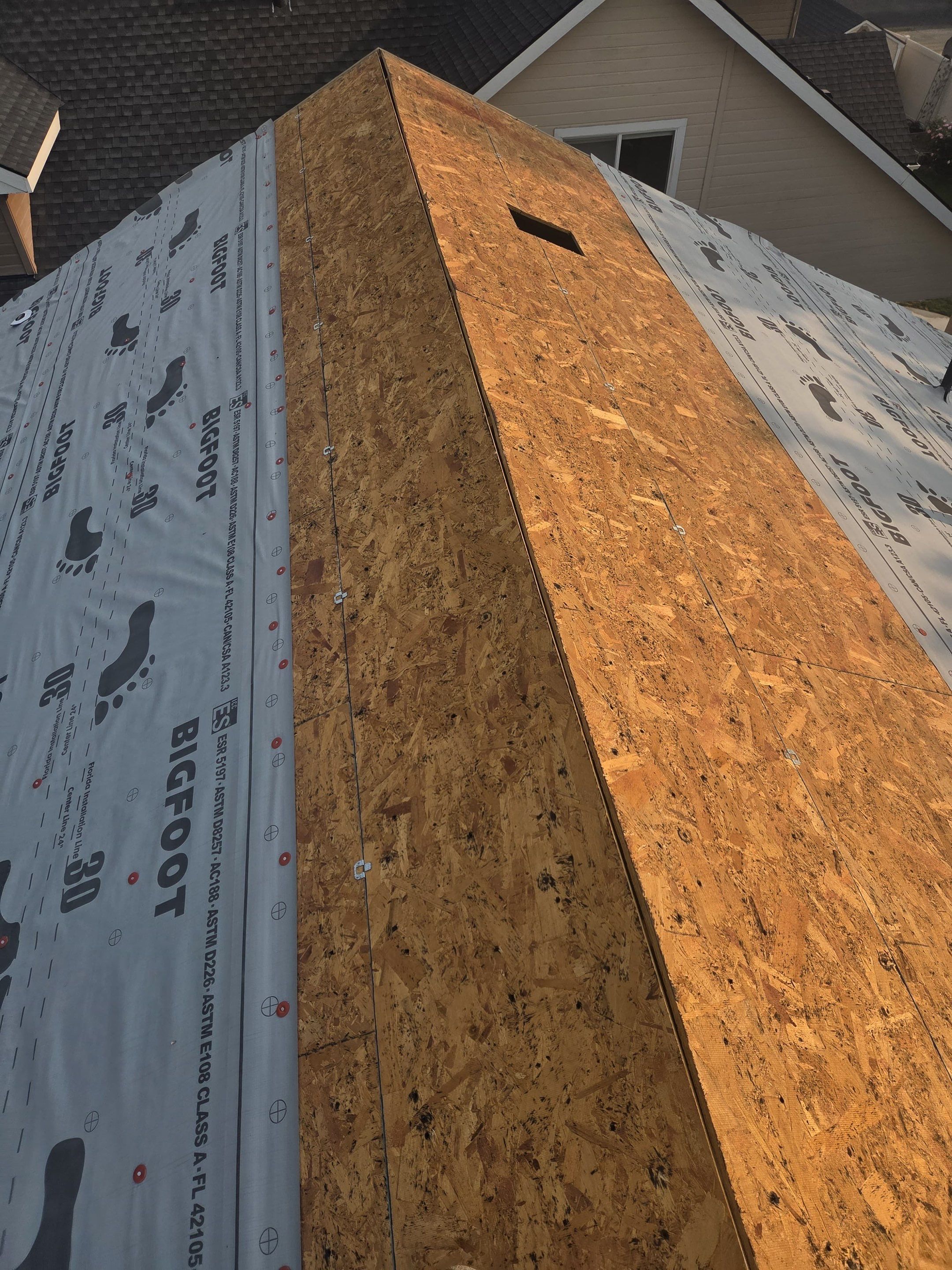 Meridian Residential Roof Replacement Using Dark Gray Architectural Shingles by Olive Roofing