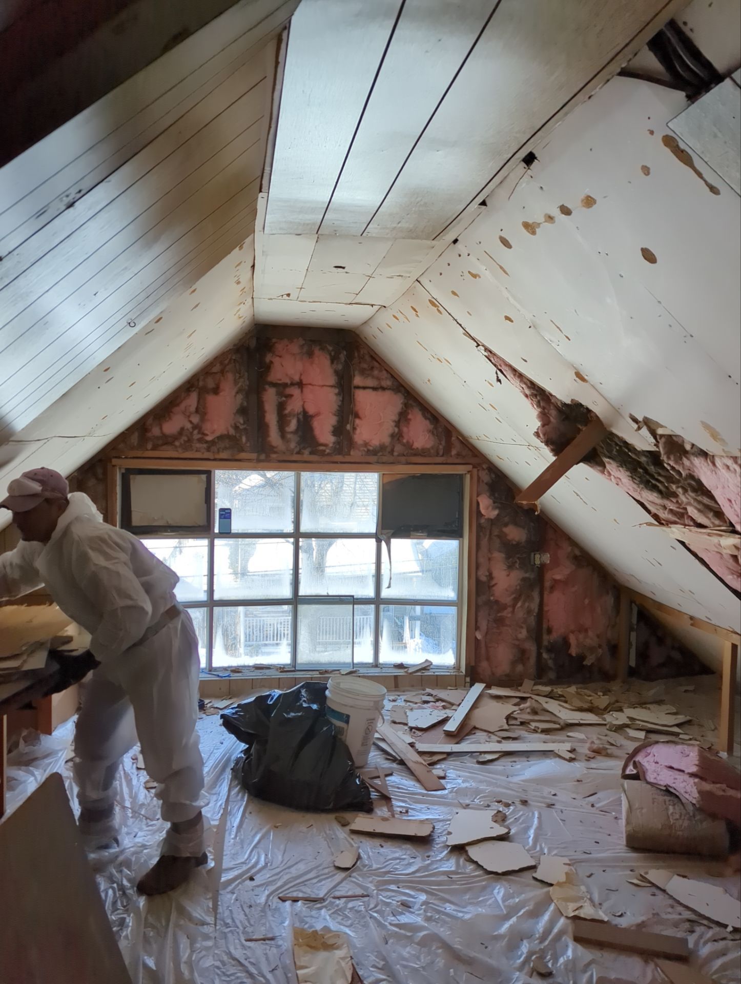 Attic Insulation using Closed Cell Spray Foam by NYS Foam & Energy