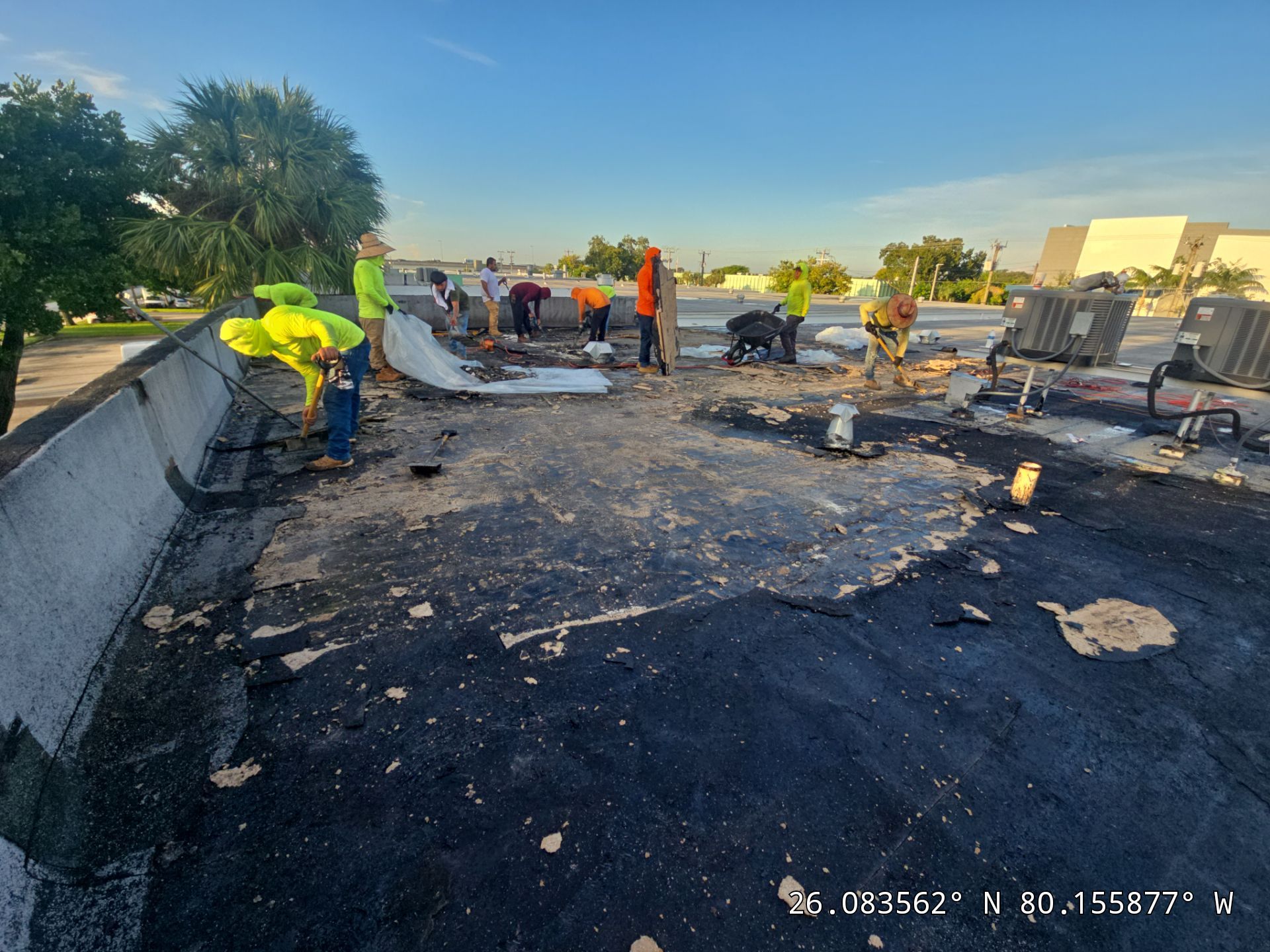 Fort Lauderdale Commercial Roof Restoration with Spray Foam and Silicone Coating by Roof King LLC