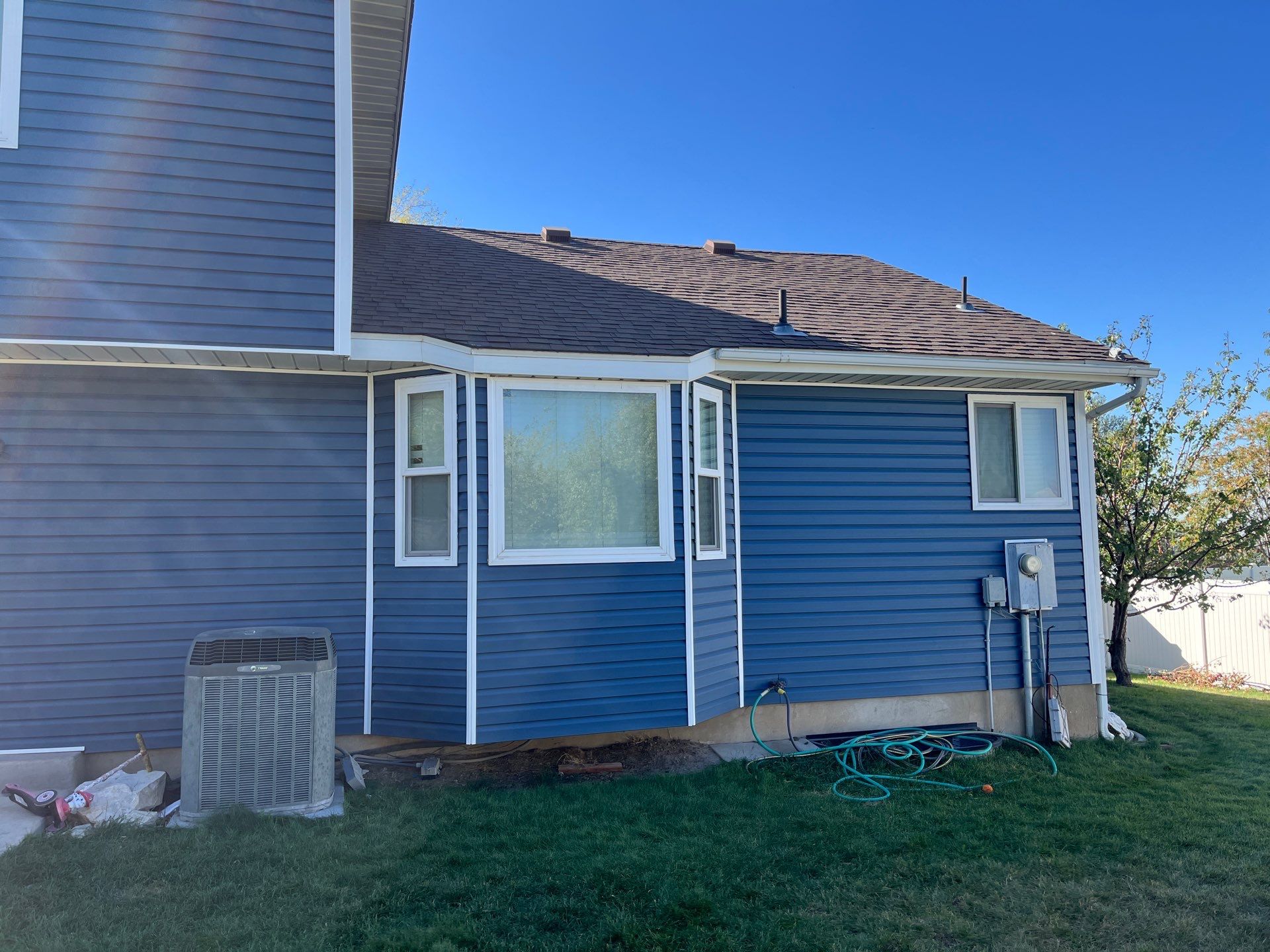 Orem | Complete Vinyl Siding Upgrade | Bayou & White    by Ideal Siding Utah