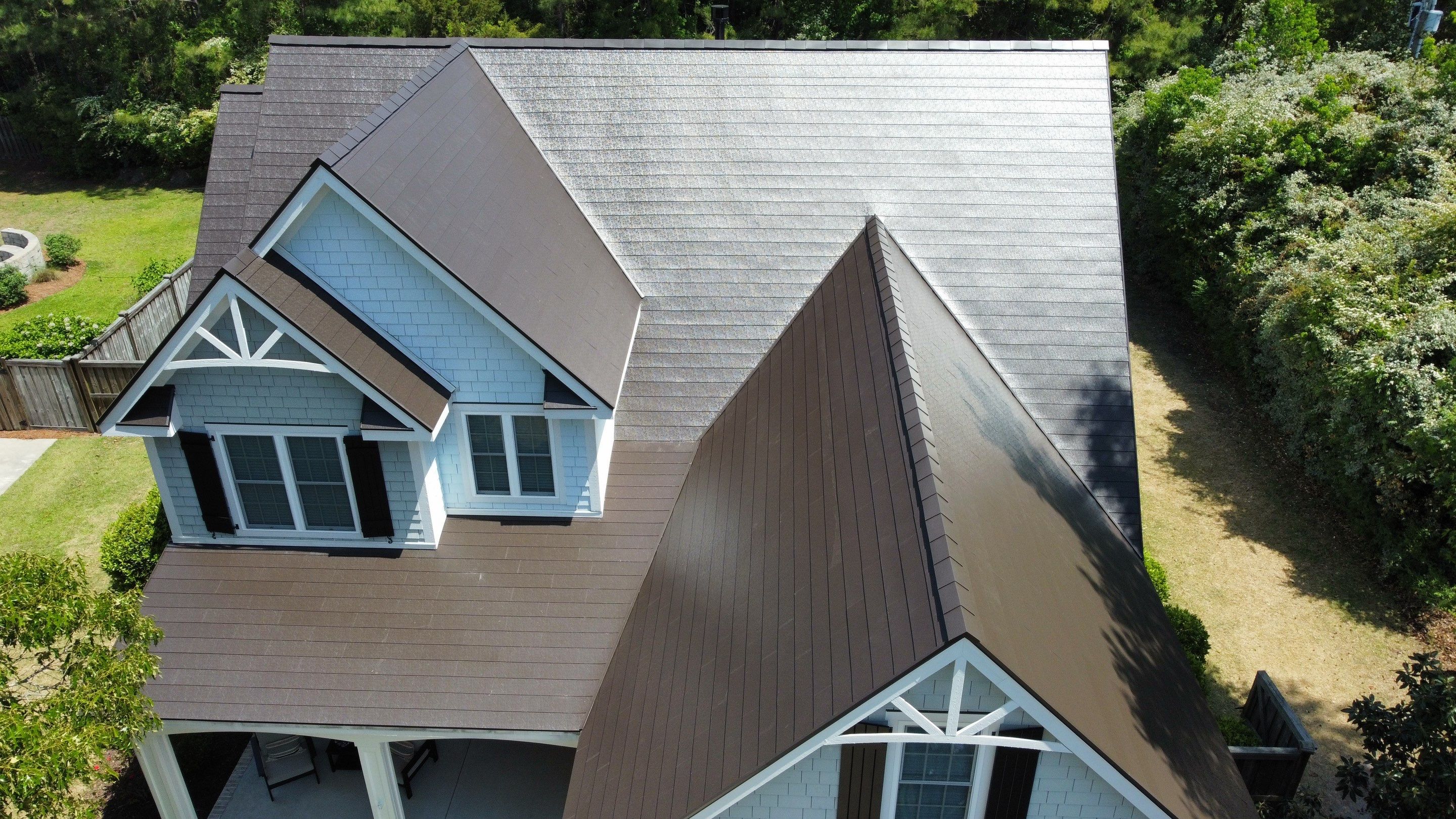 Roof replacement using GAF TimberSteel by American Home Contractors