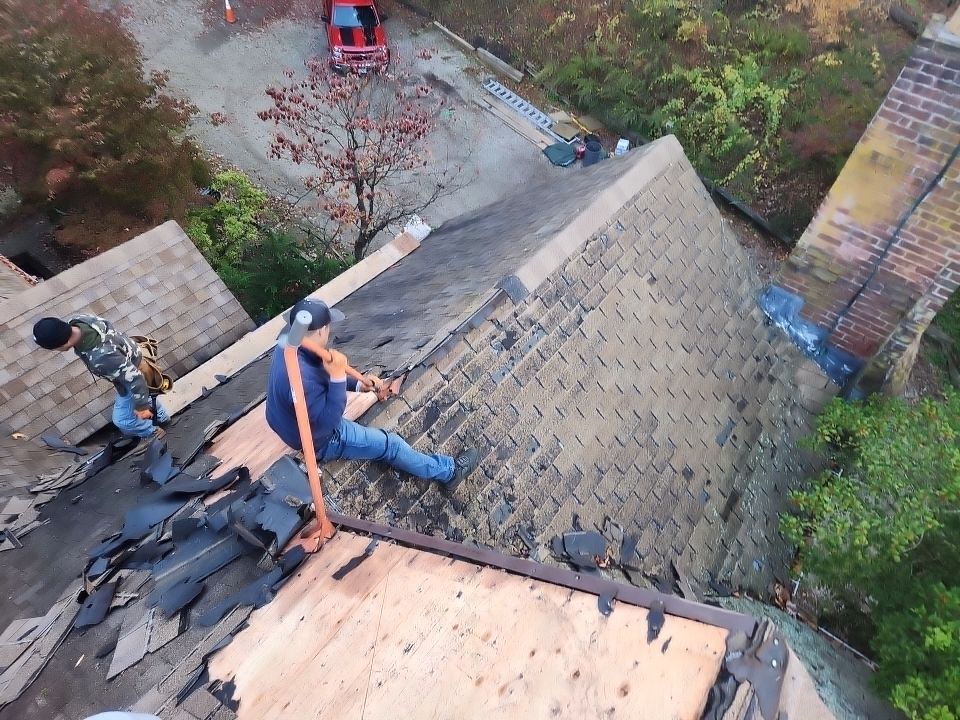 Residential Roofing Installation using Owens Corning TruDefinition Desert Tan by A Plus Exterior