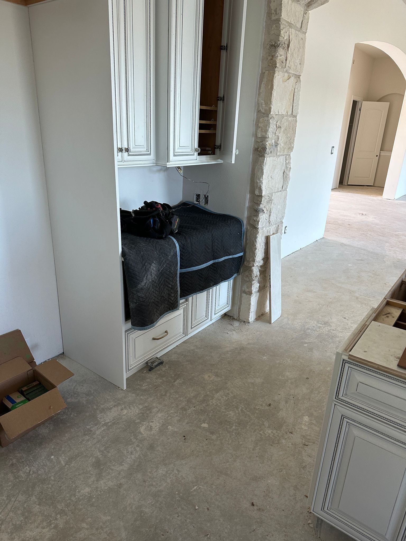 Kitchen and Bathroom Remodel Featuring Custom Stone and Tile in Mico by Mena stone surfaces