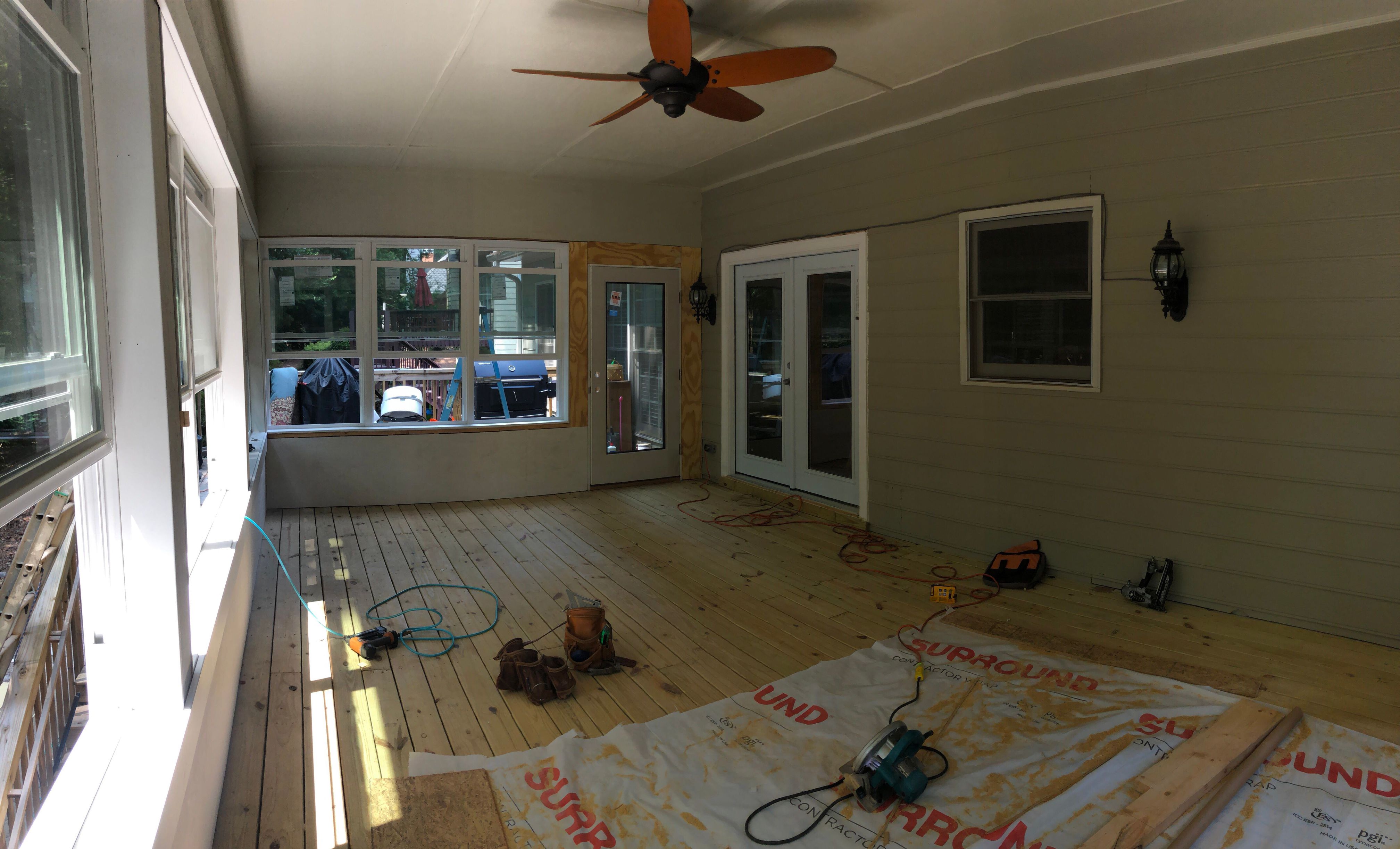 Second-Story Sunroom Addition and Screened Porch Conversion in Dunwoody by Swift Home Renovations 