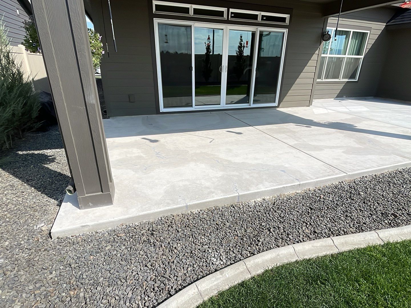 Patio Transformation using Trail Mix 1/8" Chip by Croc Coatings, LLC