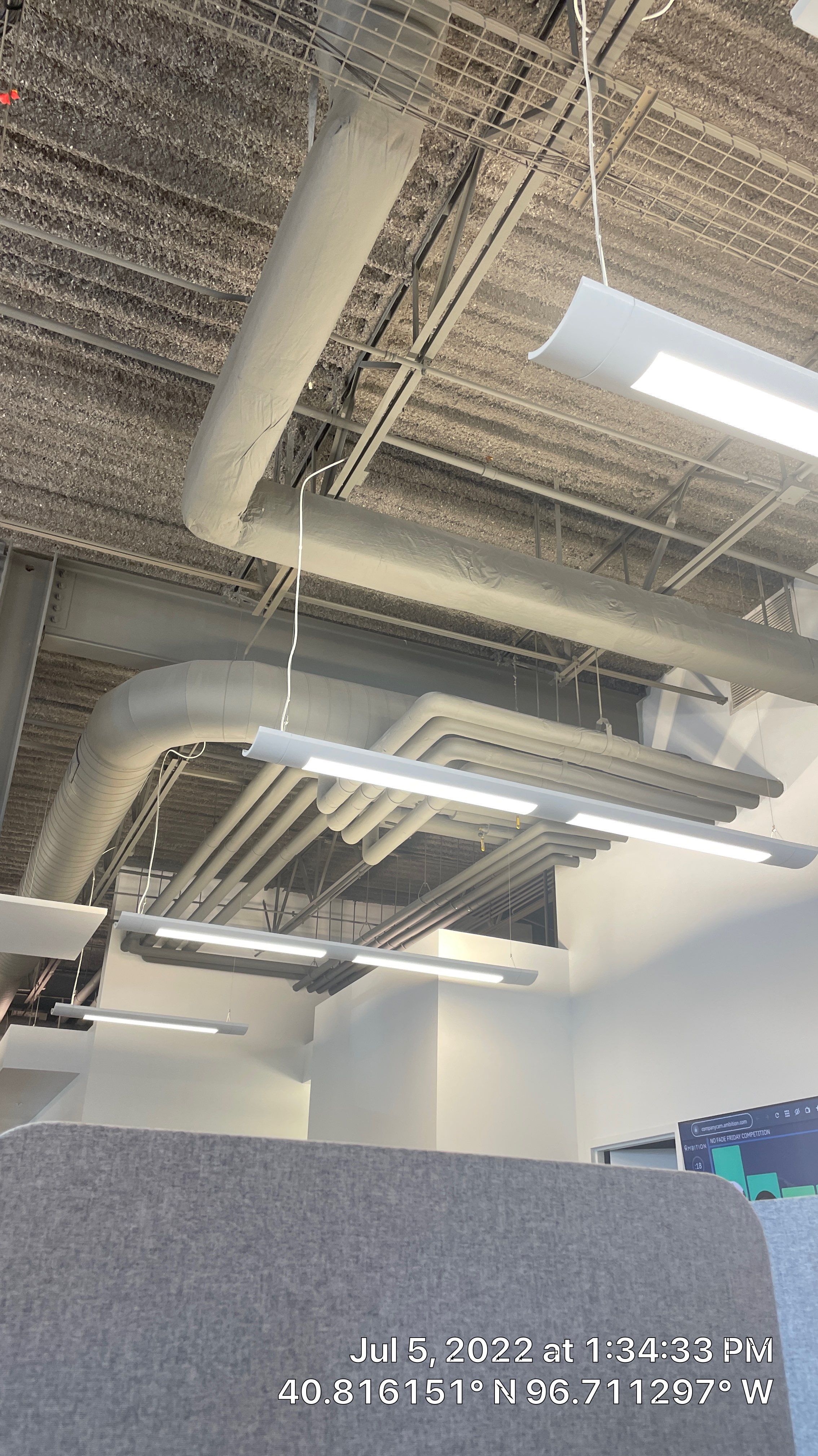 Carpet Installation using wood by CompanyCam Sales Demo